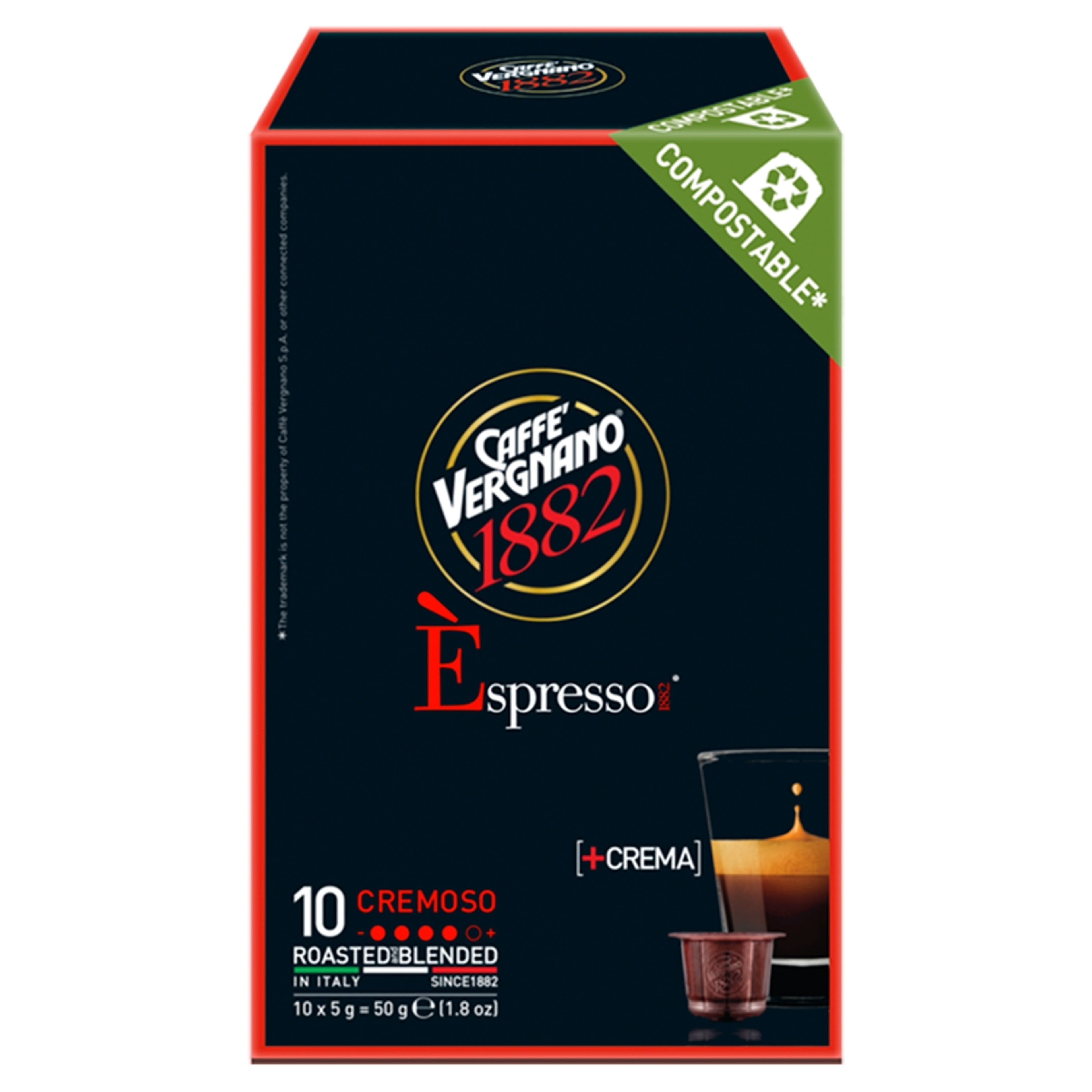 Caffè Vergnano Cremoso Nespresso kávékapszula - 10 db-1