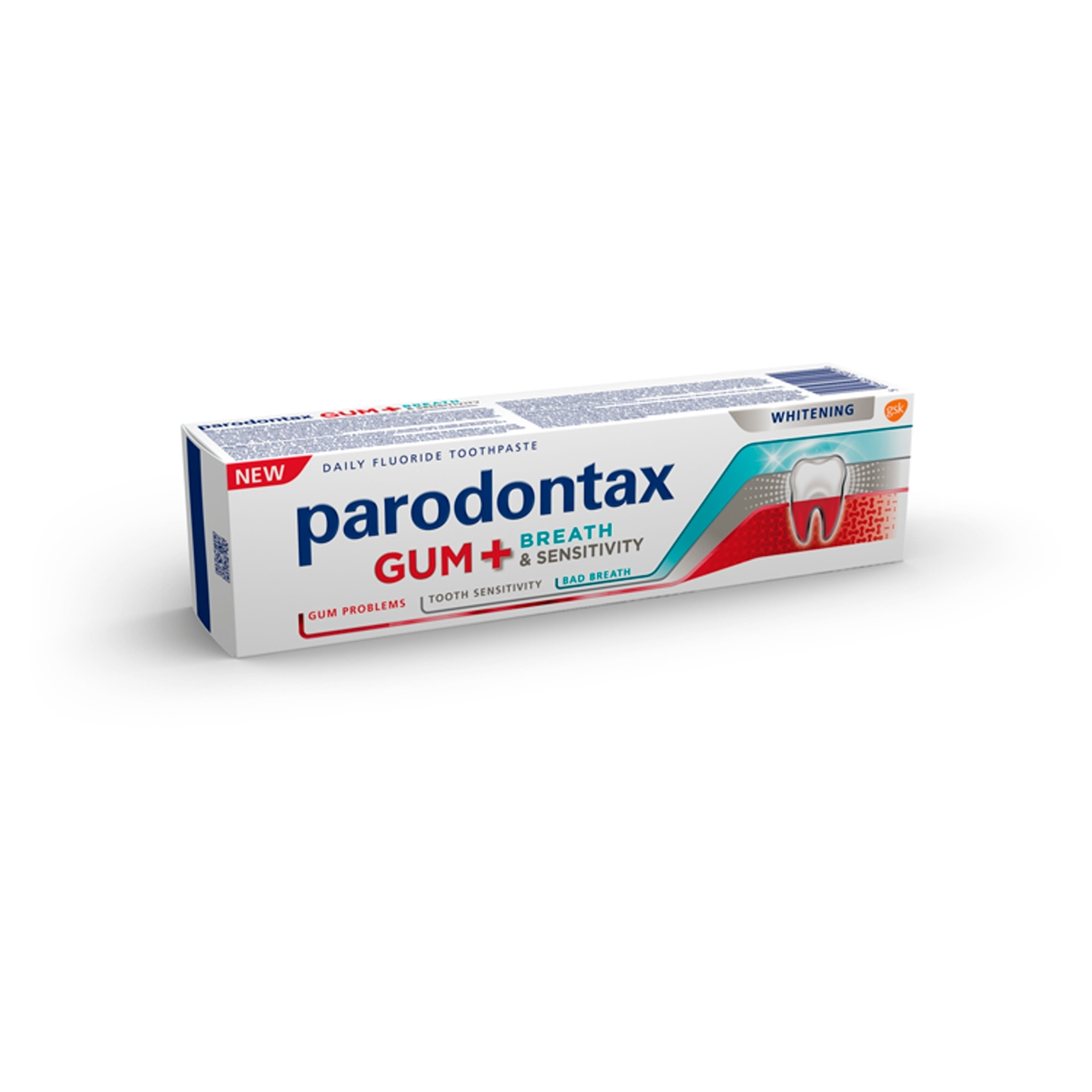 Parodontax Gum&Sensitivity&Breath Whitening fogkrém  - 75 ml-4