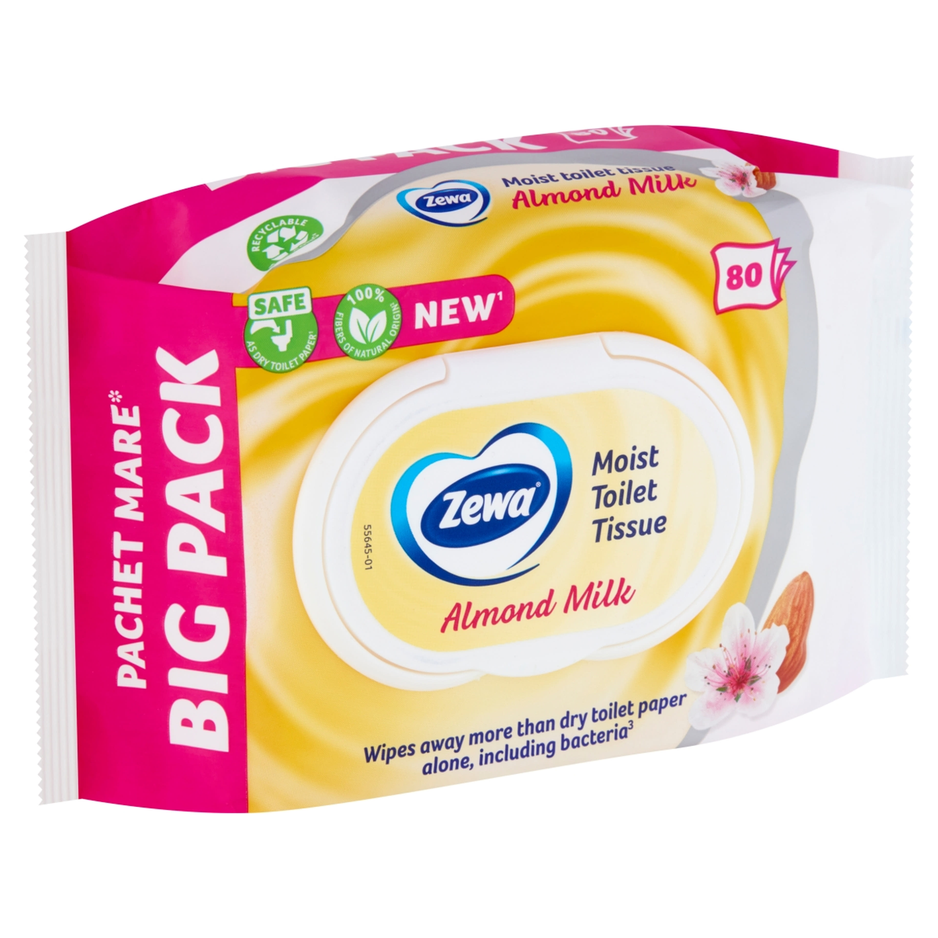 Zewa Almond Milk BigPack nedves toalettpapír - 80 db-2