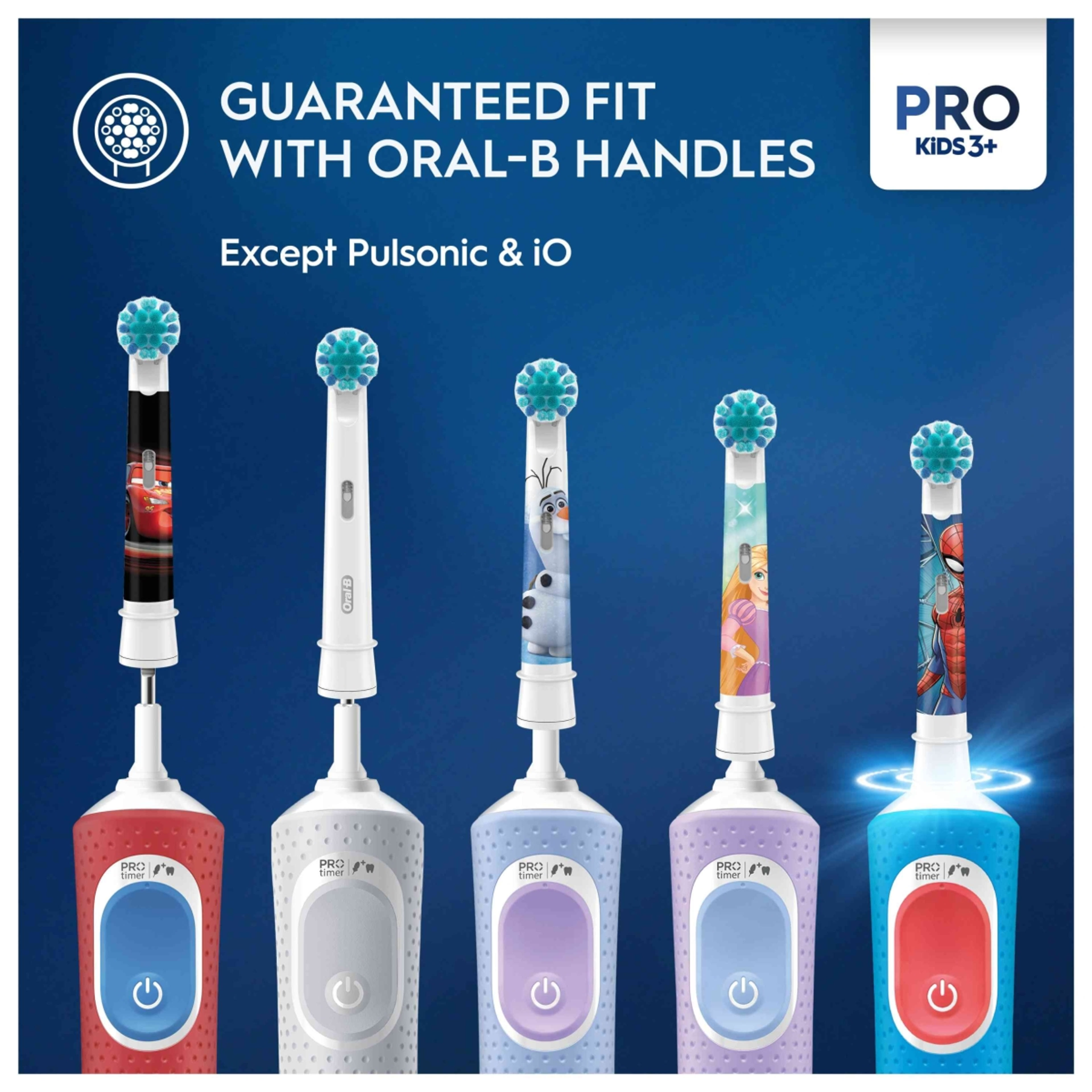 Oral-B Pro Kids Spiderman elektromos fogkefe pótfej - 4 db-7