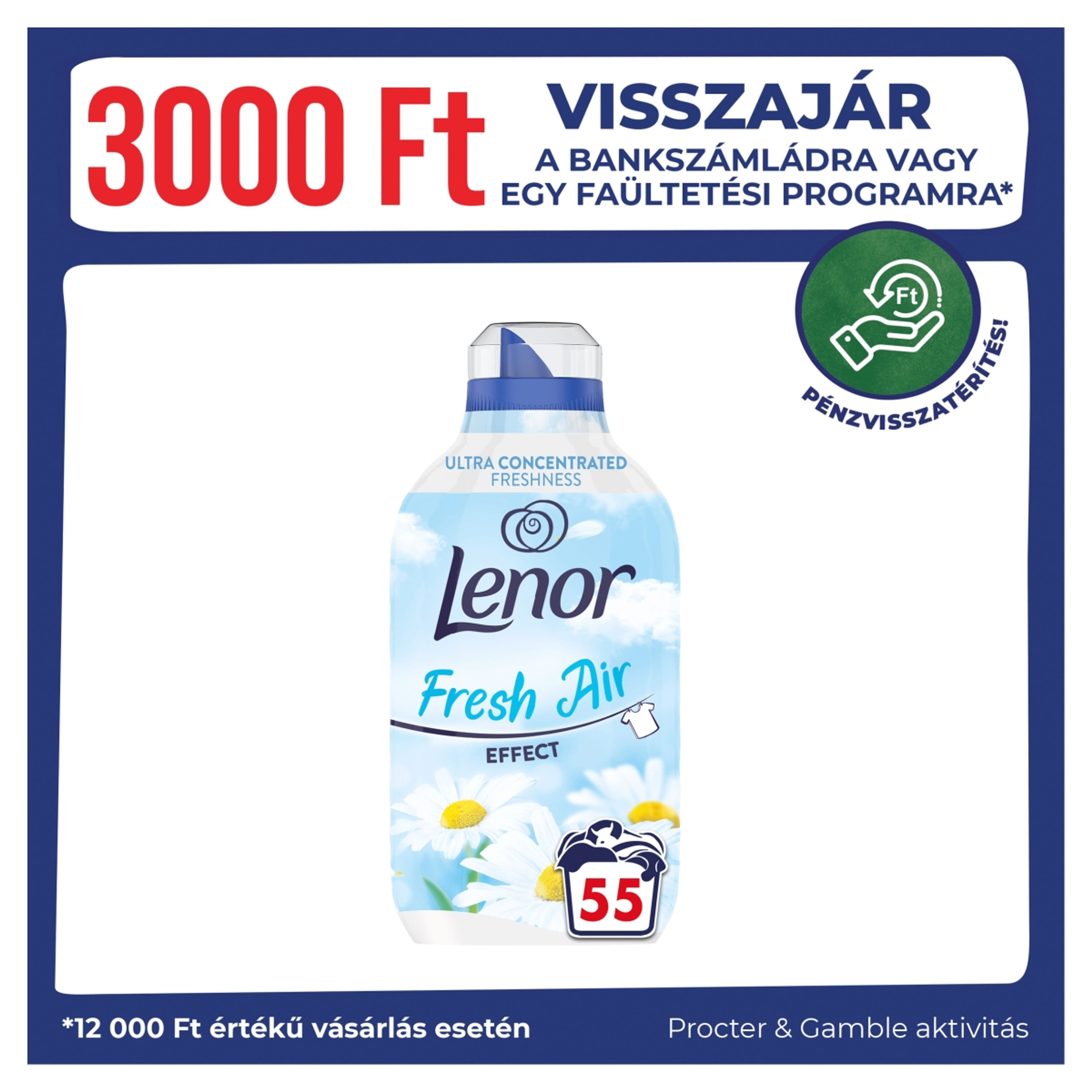 Lenor Fresh Air Effect Sensitive öblítő 55 mosáshoz, érzékeny bőrhöz - 770 ml