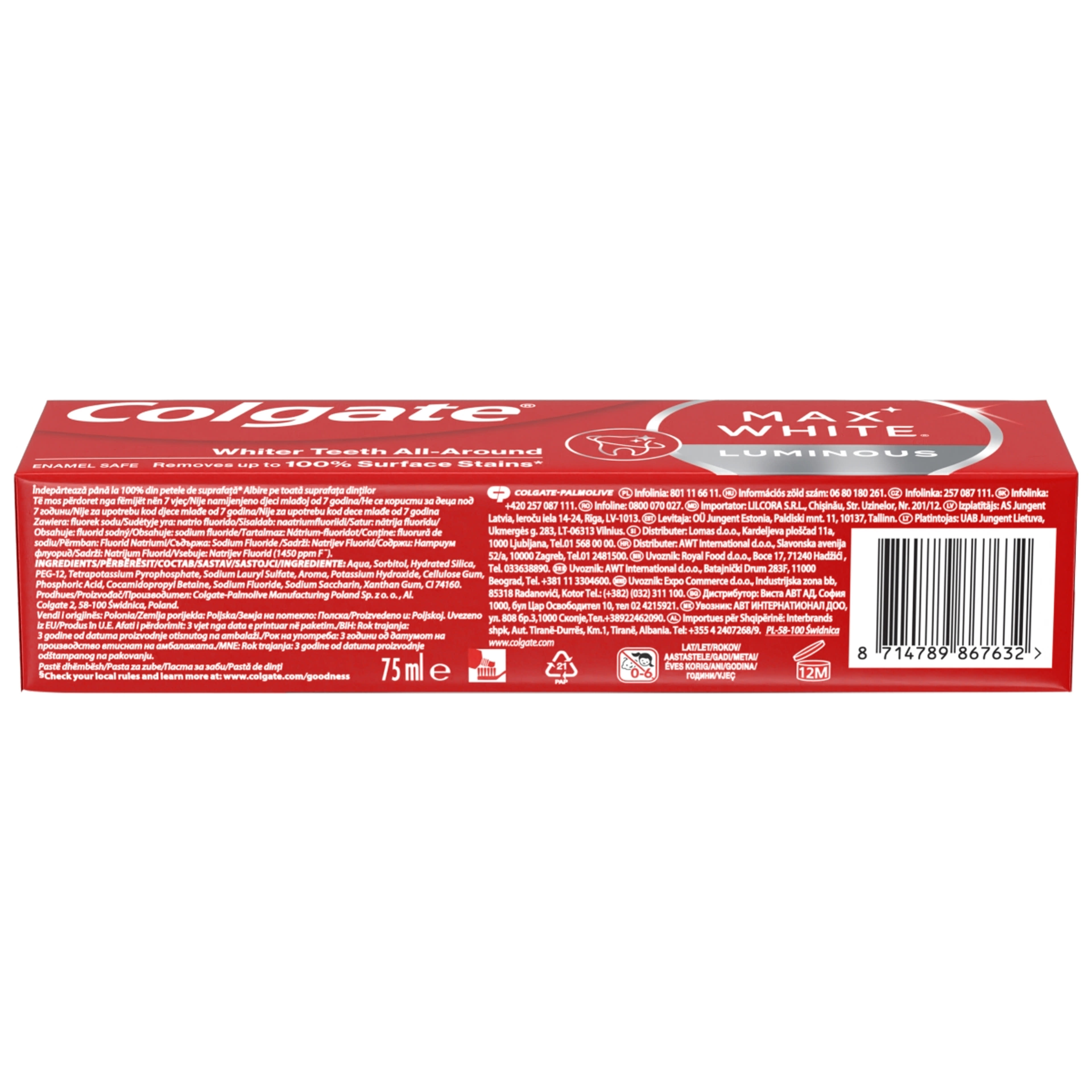 Colgate Max White One Luminous fogfehérítő fogkrém - 75 ml-3
