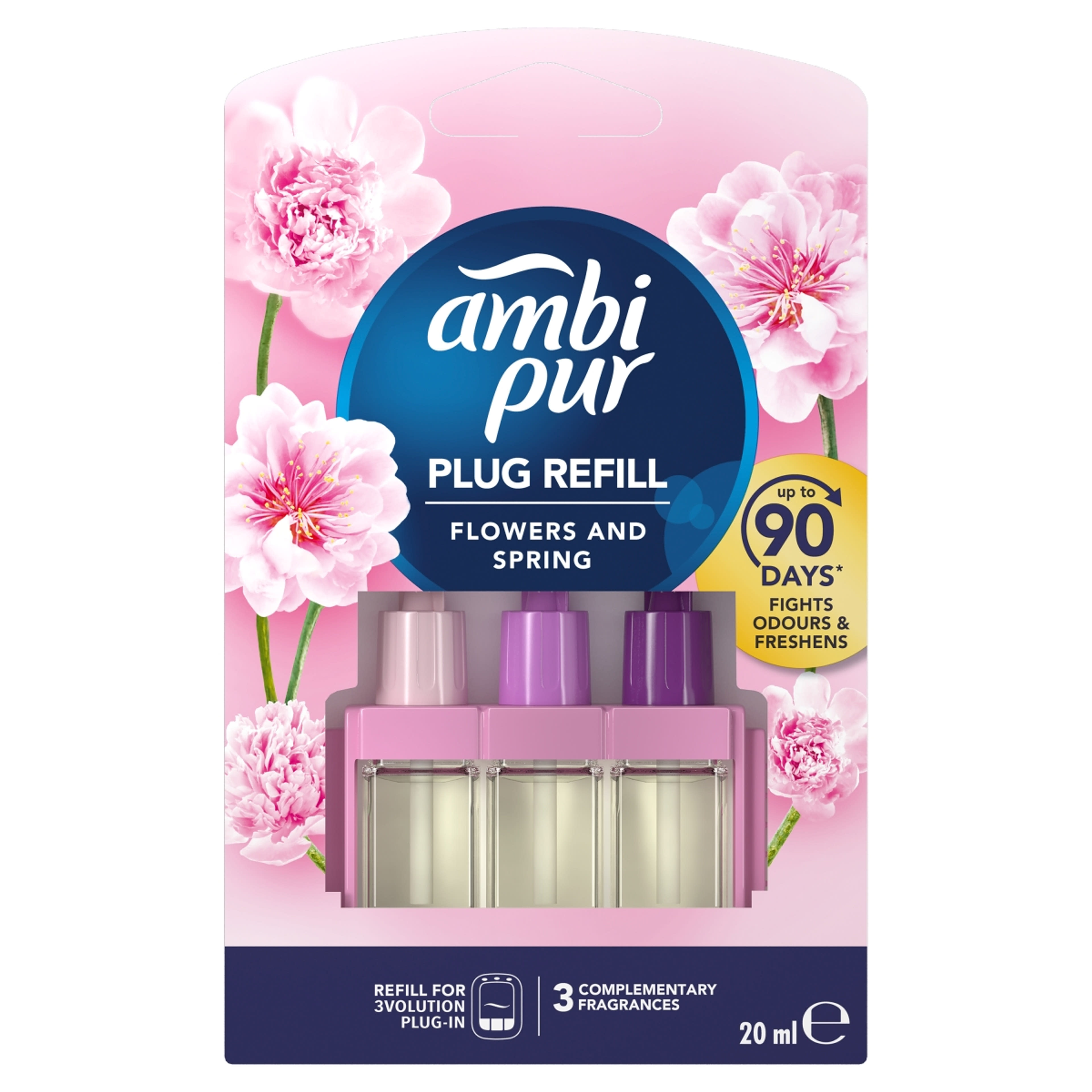 Ambi Pur 3Volution Flowers & Spring Elektromos Utántöltő - 20 ml