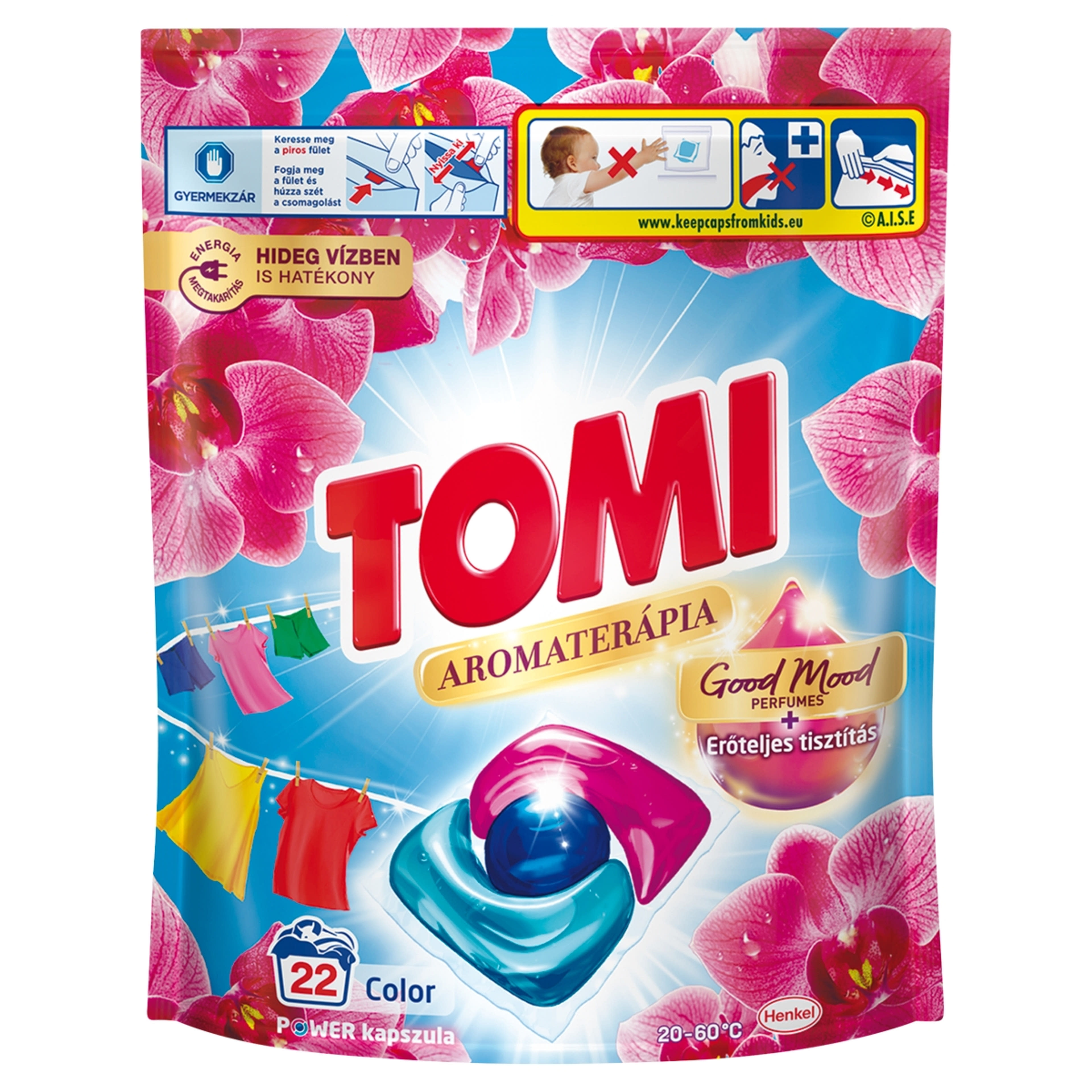 Tomi At Orchid Color mosókapszula színes ruhákhoz - 22 db