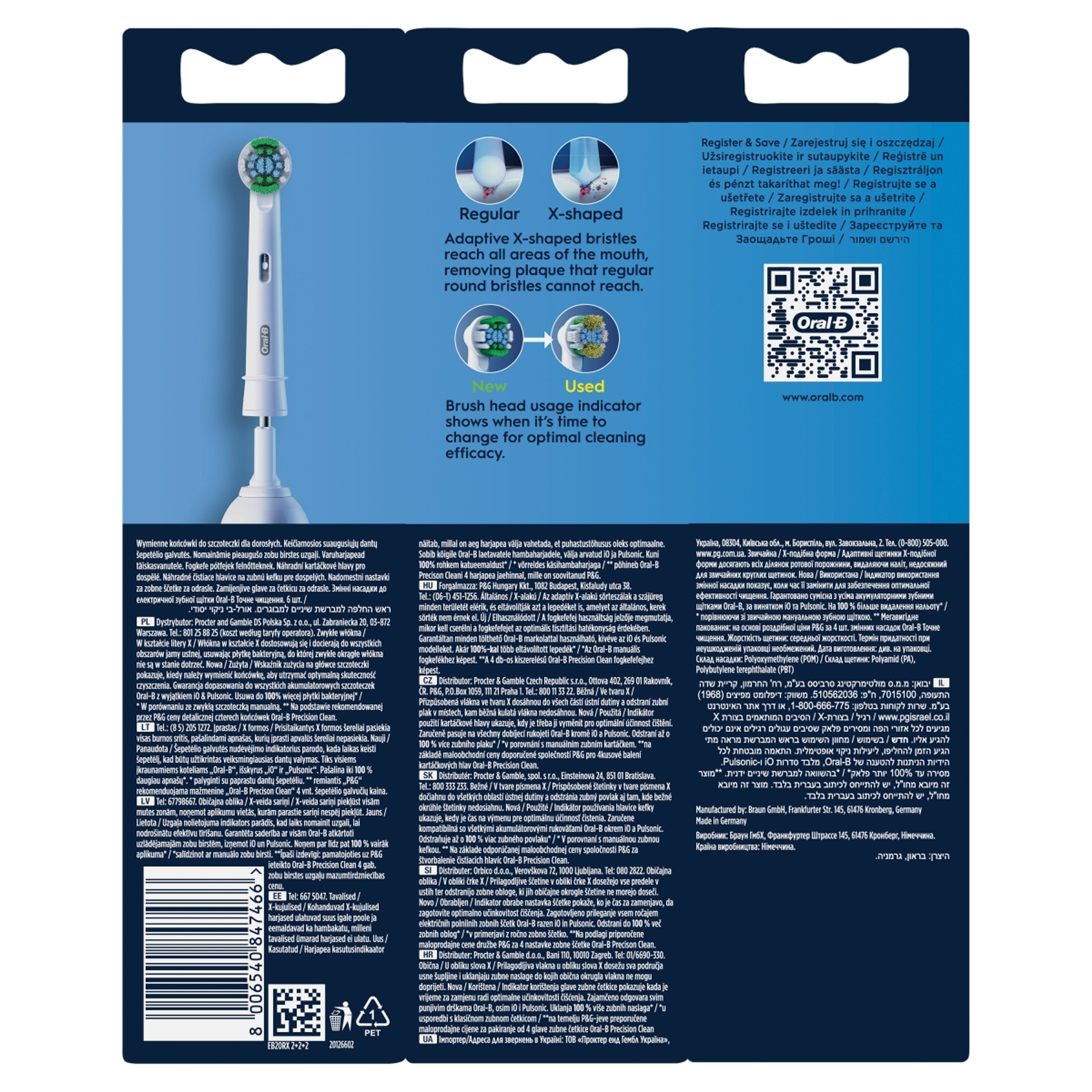 Oral-B Pro Precision Clean elektromos fogkefe pótfej - 6 db-3