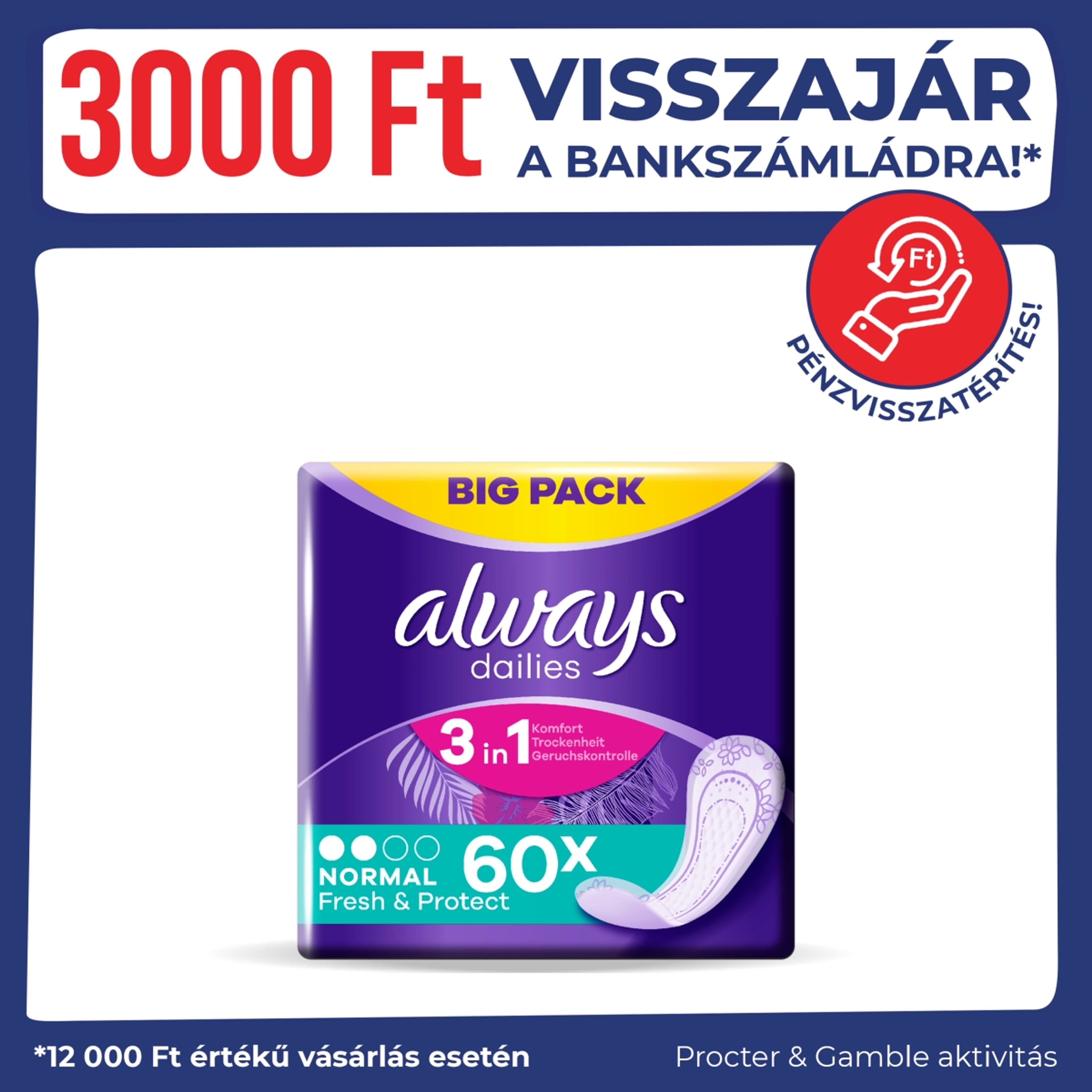 Always Dailies Fresh & Protect tisztasági betét - 60 db
