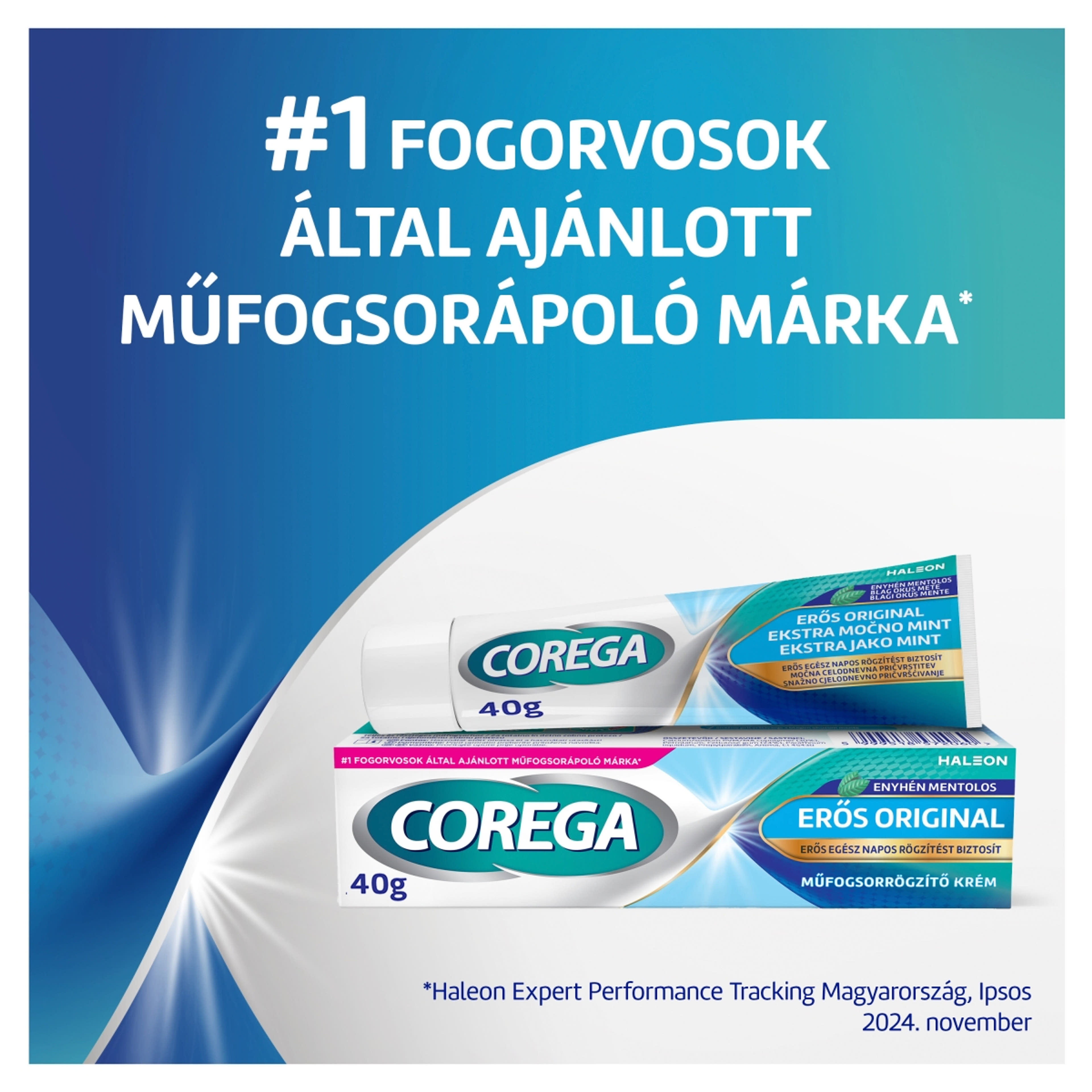 Corega Erős Rögzítés XL műfogsorrögzítő krém - 70 g-7