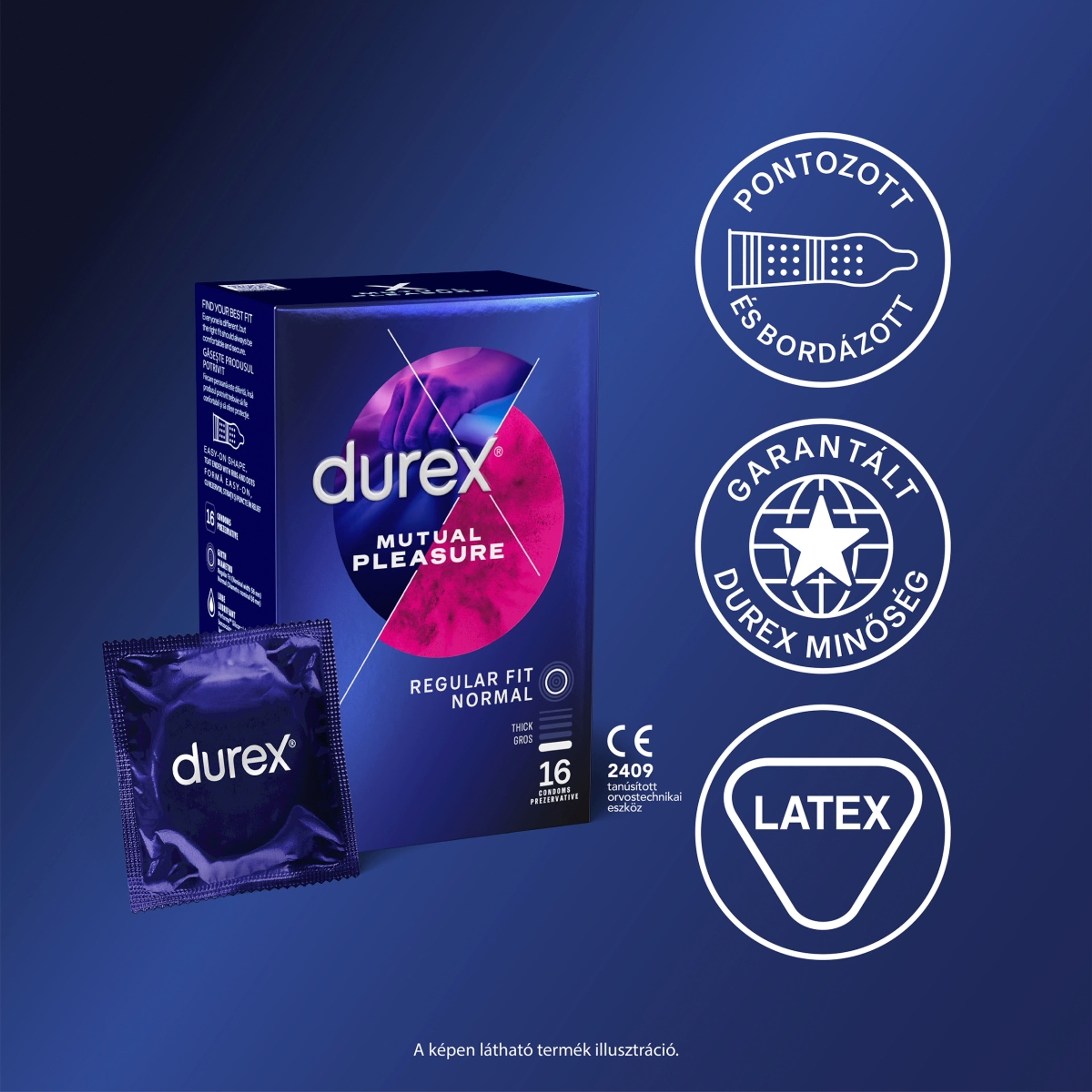 Durex Mutual Pleasure óvszer - 16 db-3