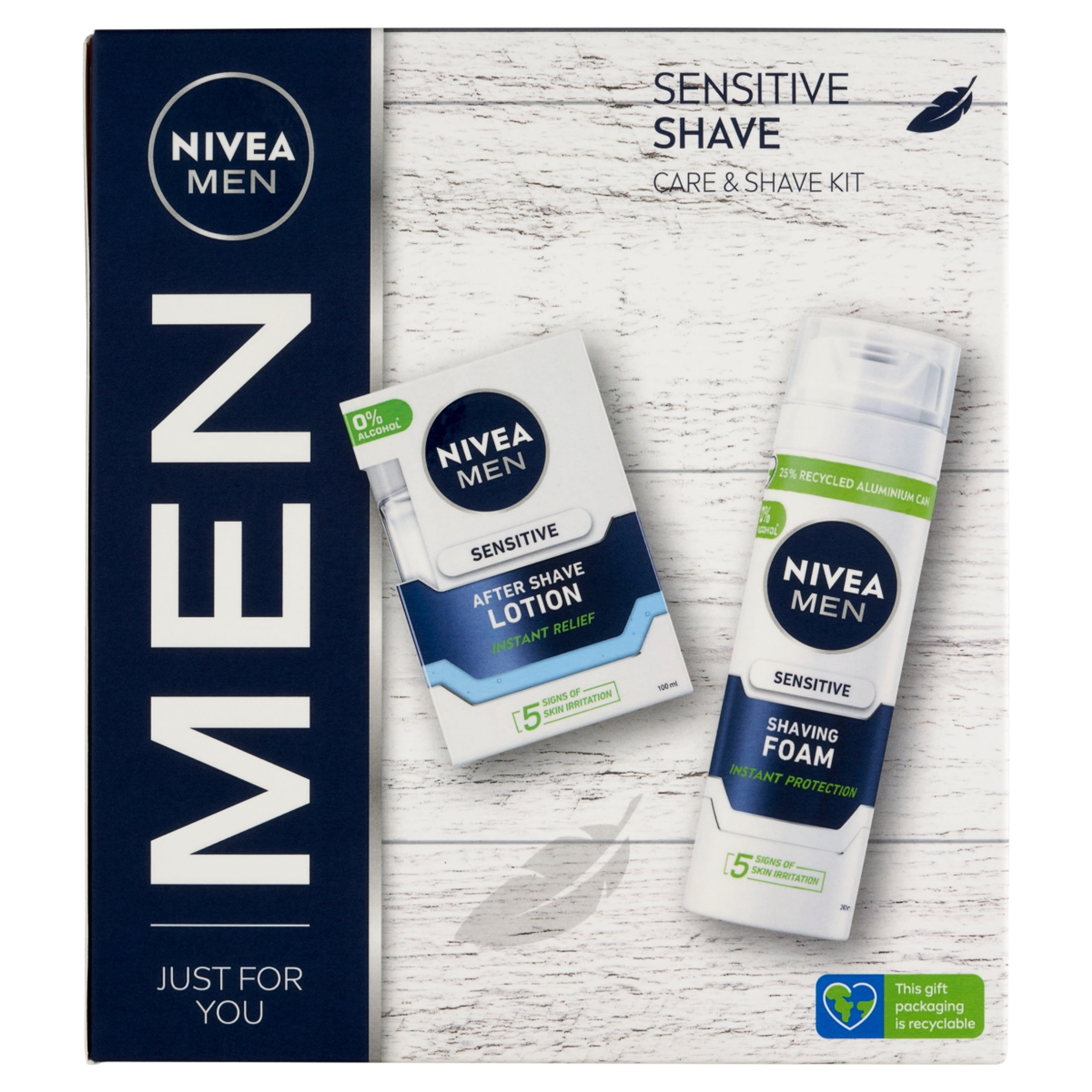 Nivea Men Sensitive Shave ajándékcsomag - 1 db