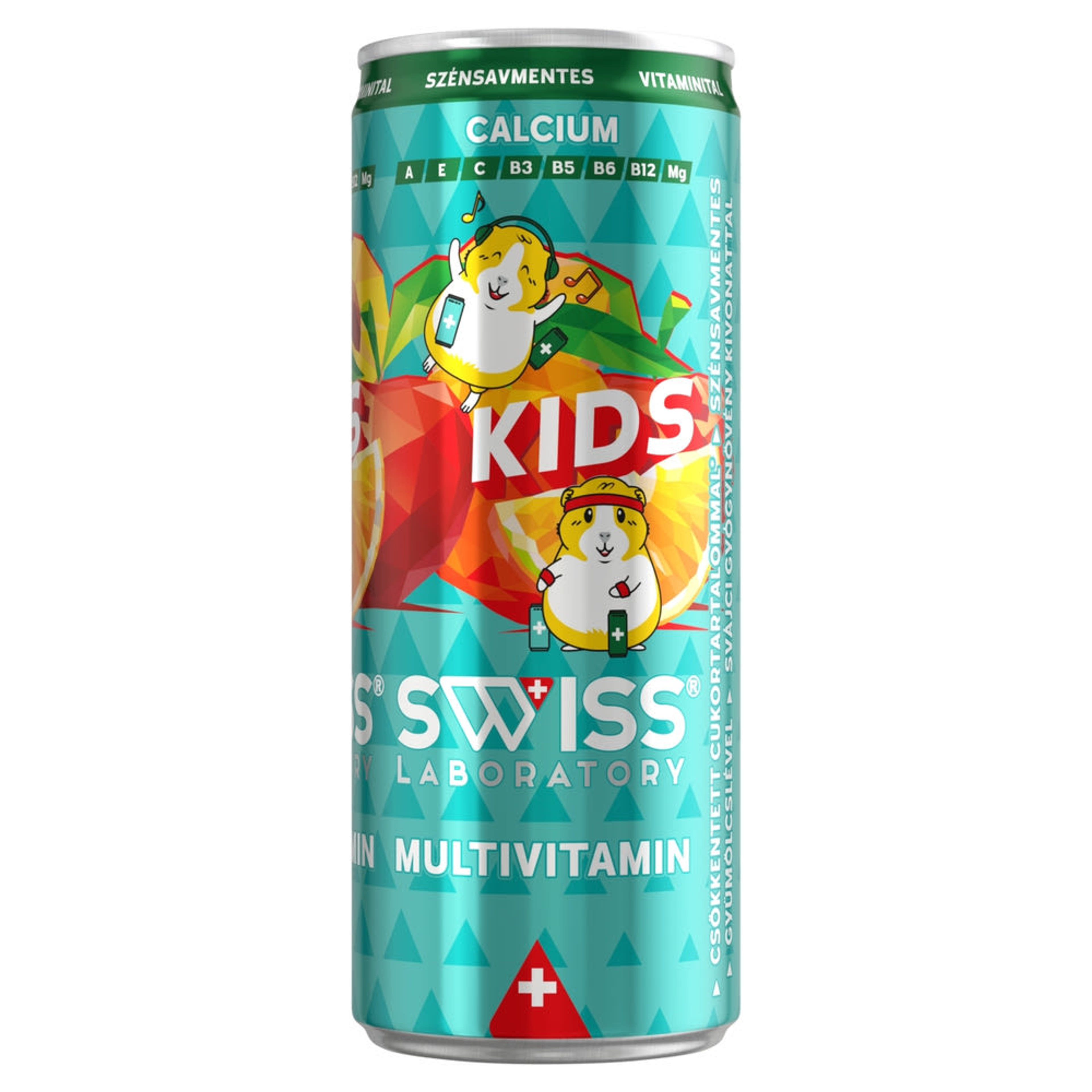 Swiss Laboratory Kids Multivitamin vegyes gyümölcsízű, szénsavmentes vitaminital - 250 ml