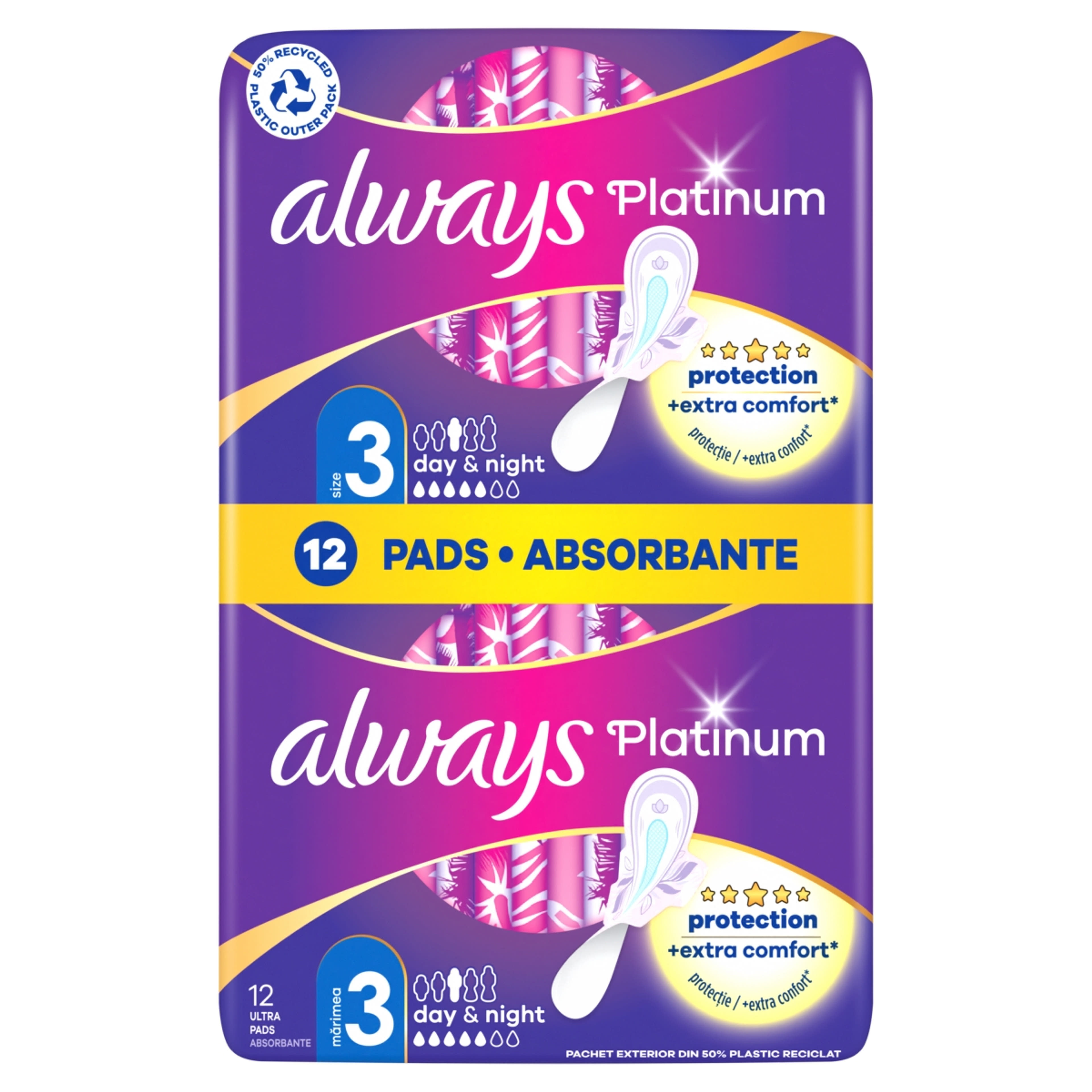 Always Platinum Duo Pack éjszakai egészségügyi betét - 12 db