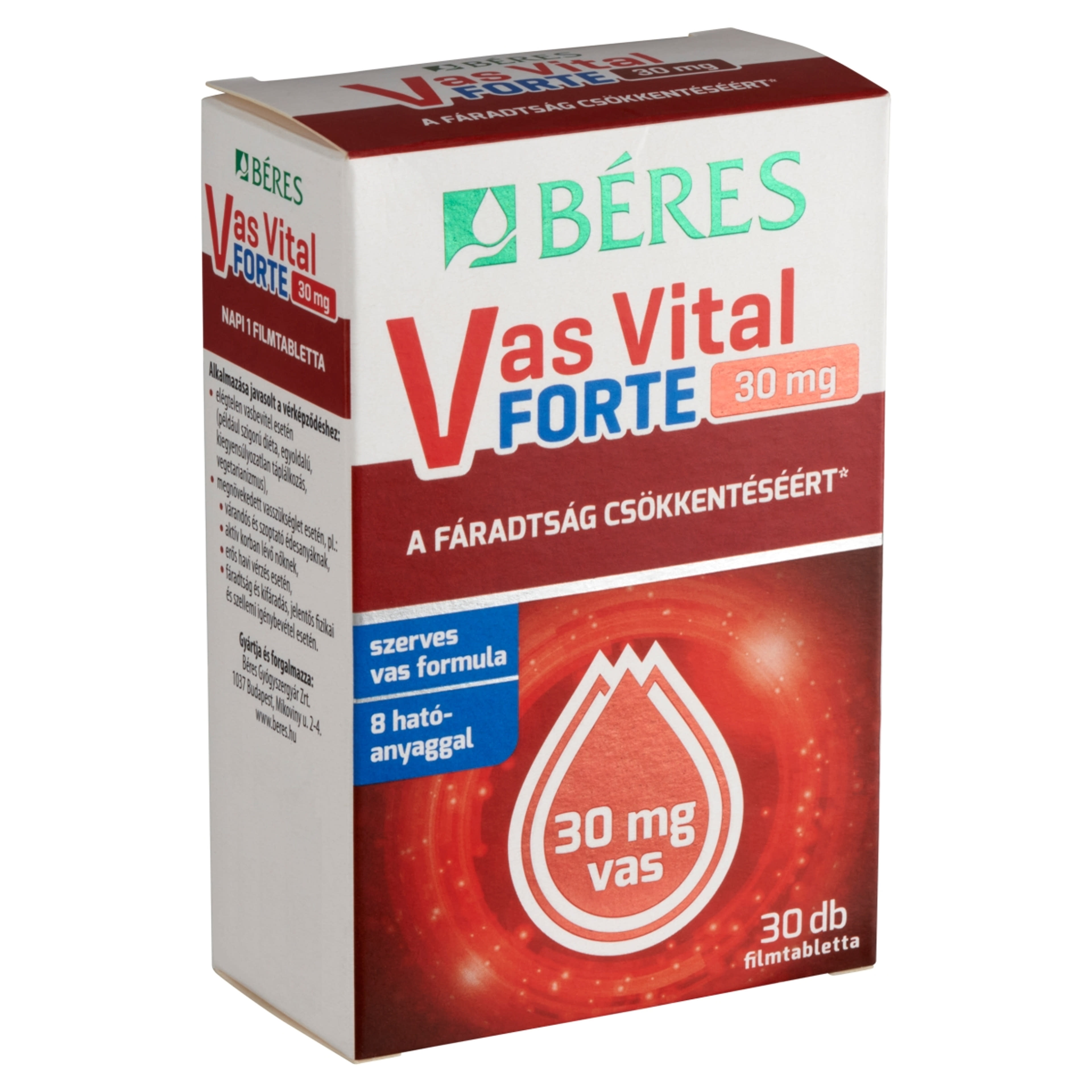 Béres Vas Vital Forte 30 mg étrend-kiegészítő filmtabletta - 30 db-3