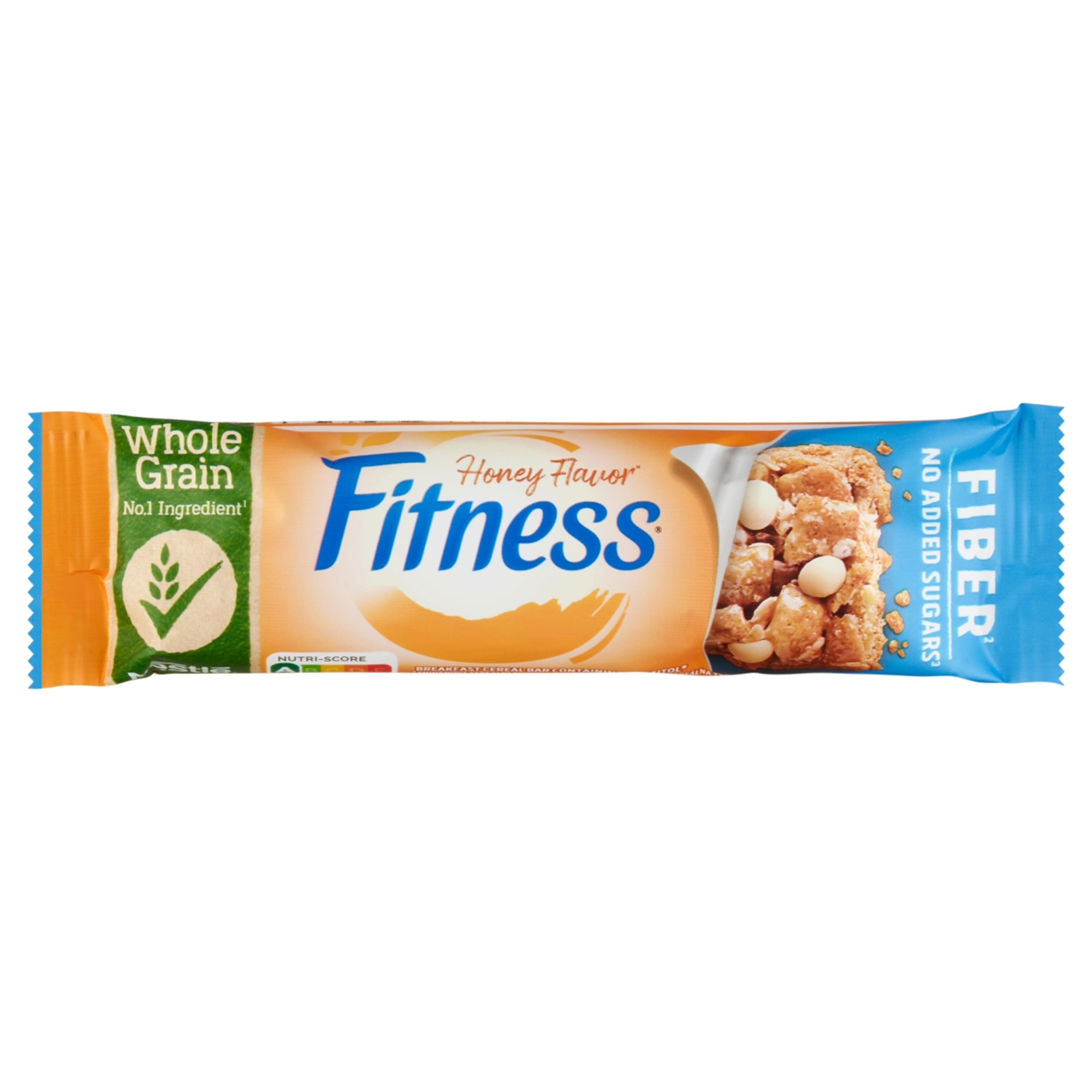 Nestlé Fitness fehér csokoládéval szórt méz ízű gabonapehely-szelet édesítőszerrel - 20 g-1