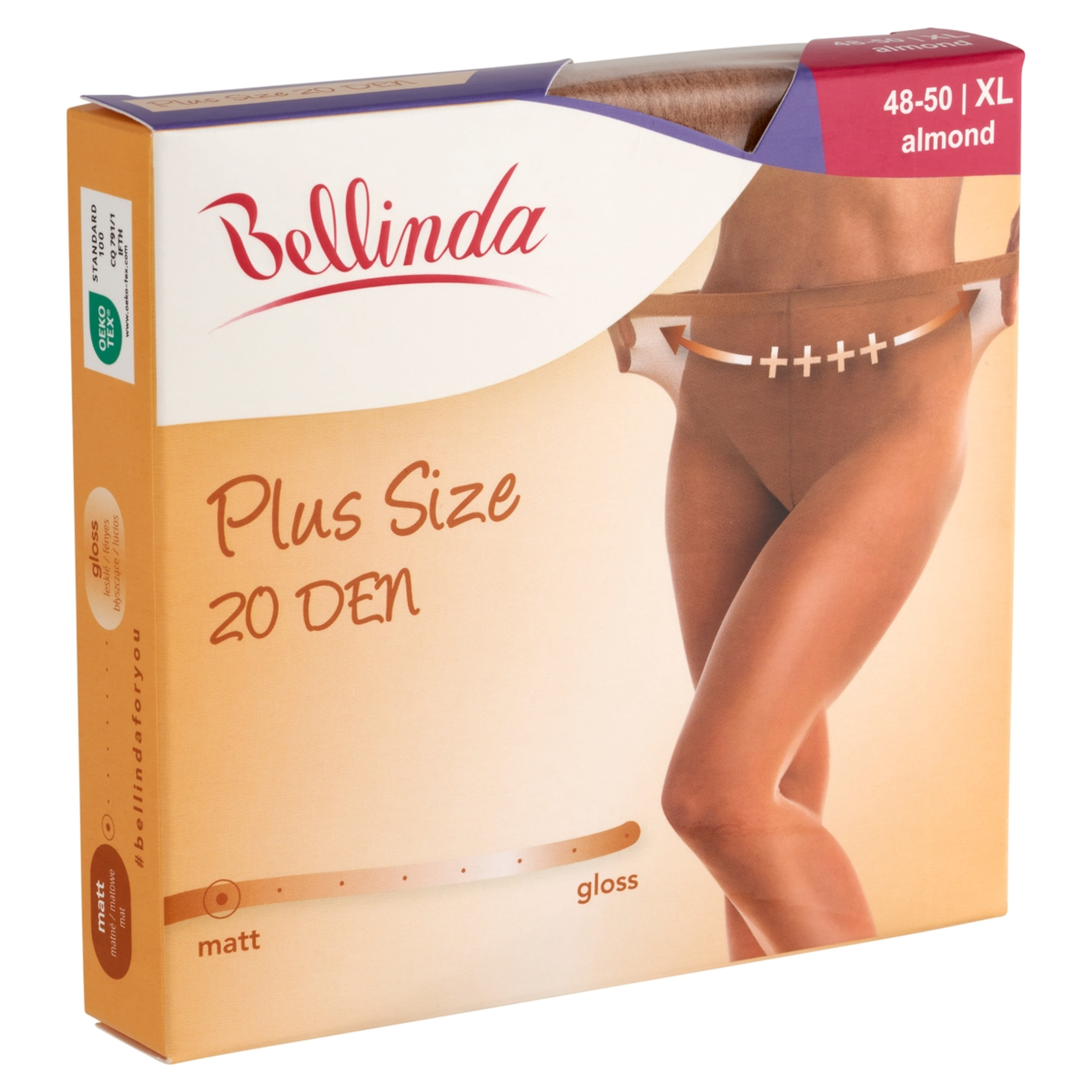 Bellinda Plusz Size harisnya, almond XL - 1 db-2