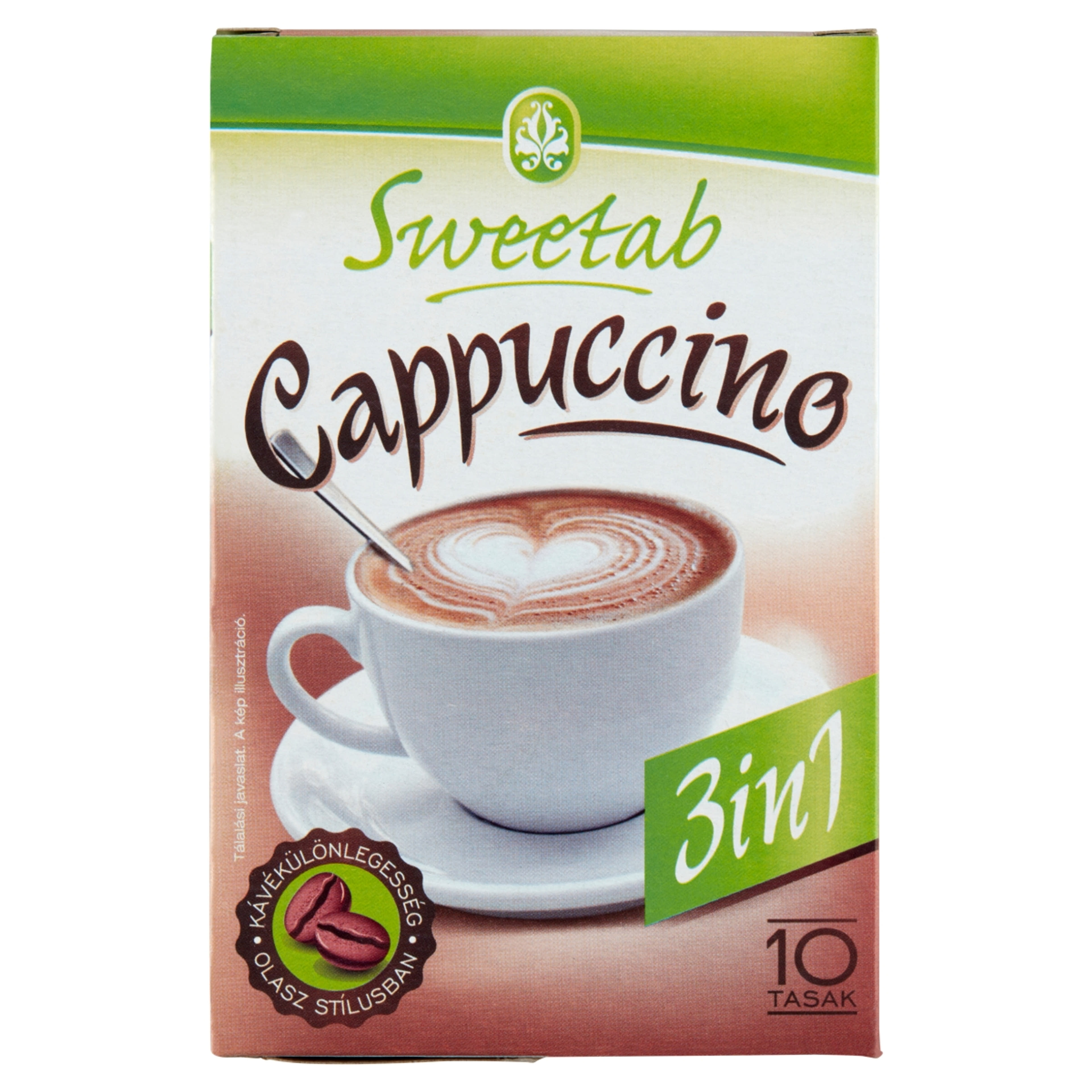 Sweetab cukormentes cappuccino 10x10 - 100 g