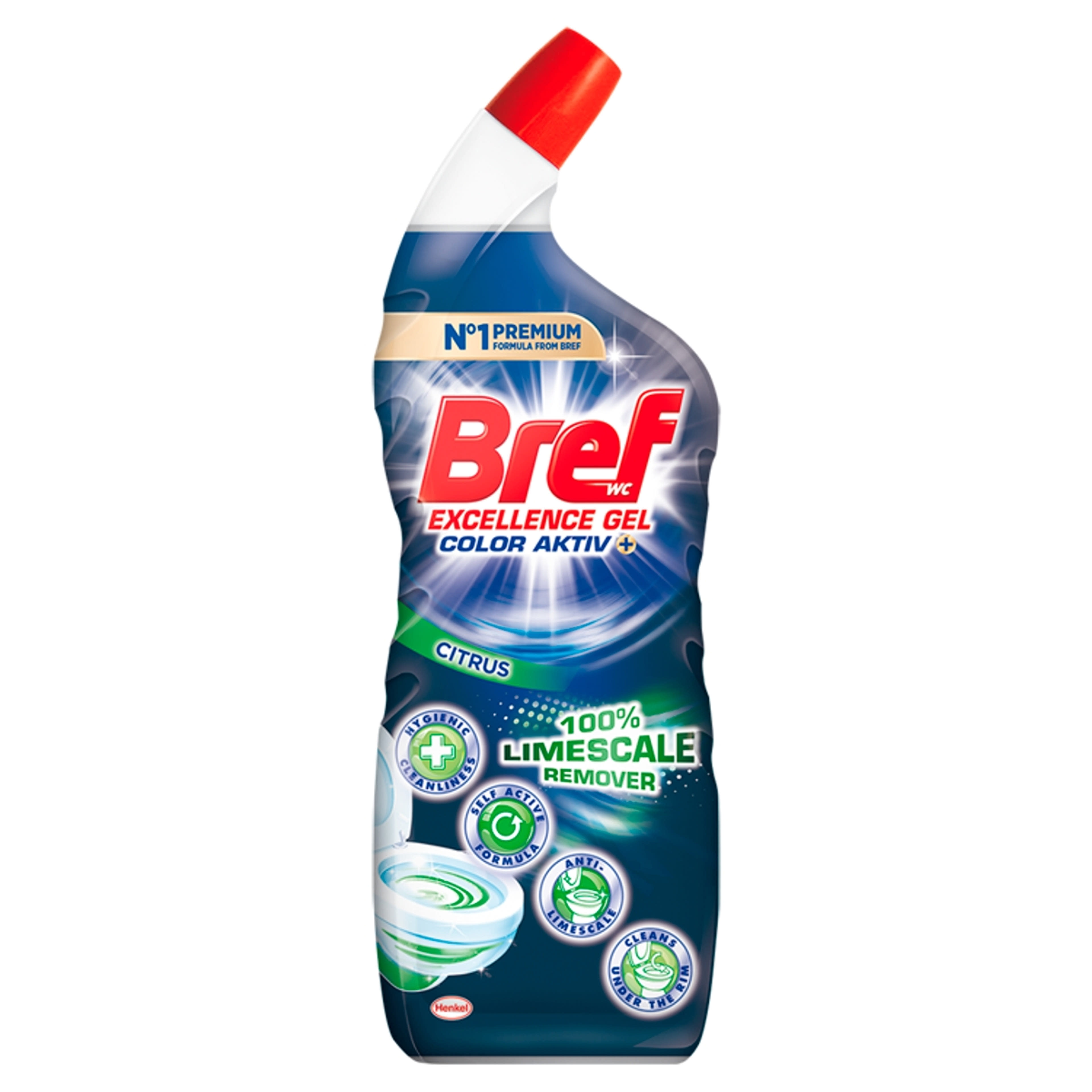 Bref Excellence Gel Color Activ+ Citrus folyékony WC tisztítószer - 700 ml-1