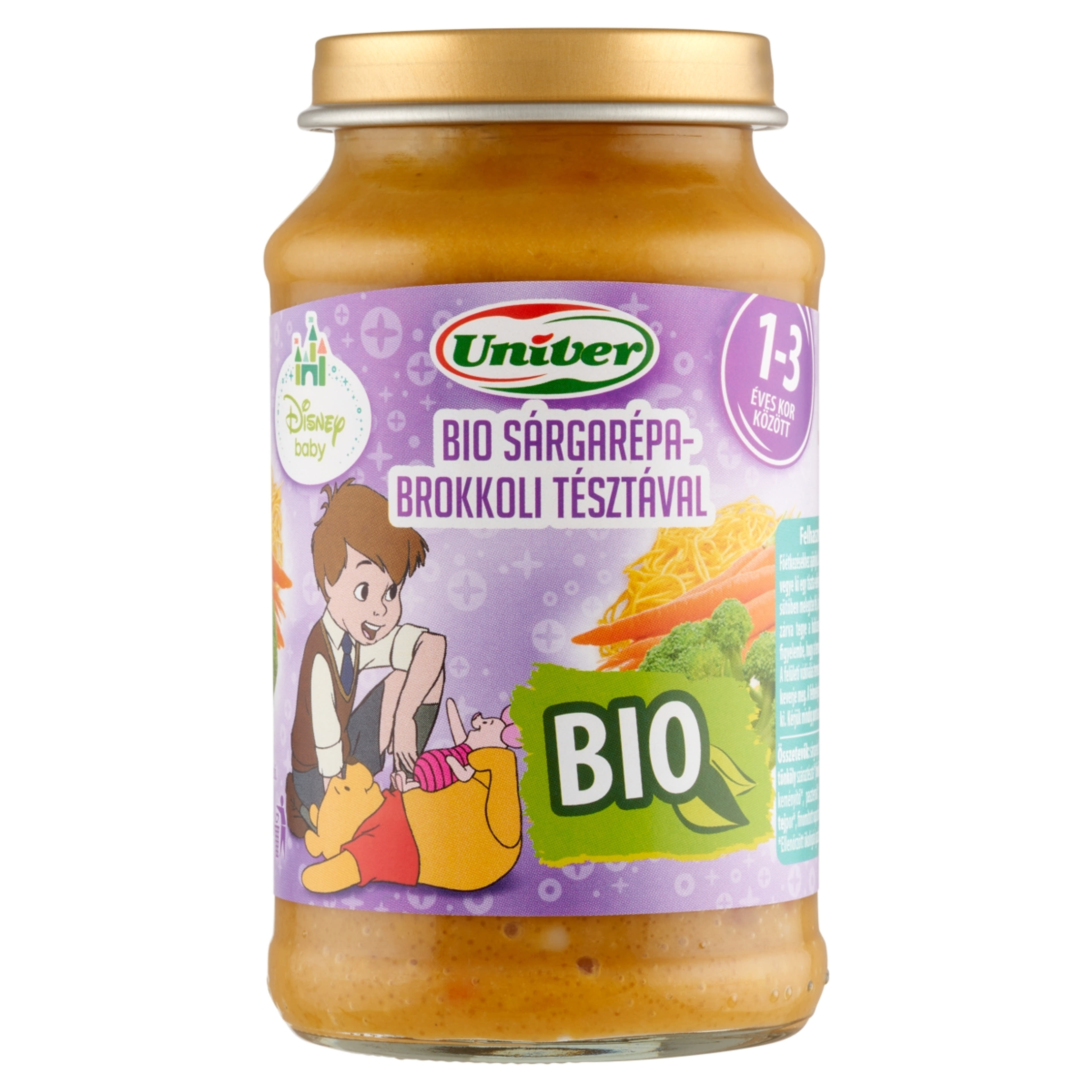 Bébiétel Bio sárgarépa-brokkoli tésztával 12 hónaposkortól - 220g-2