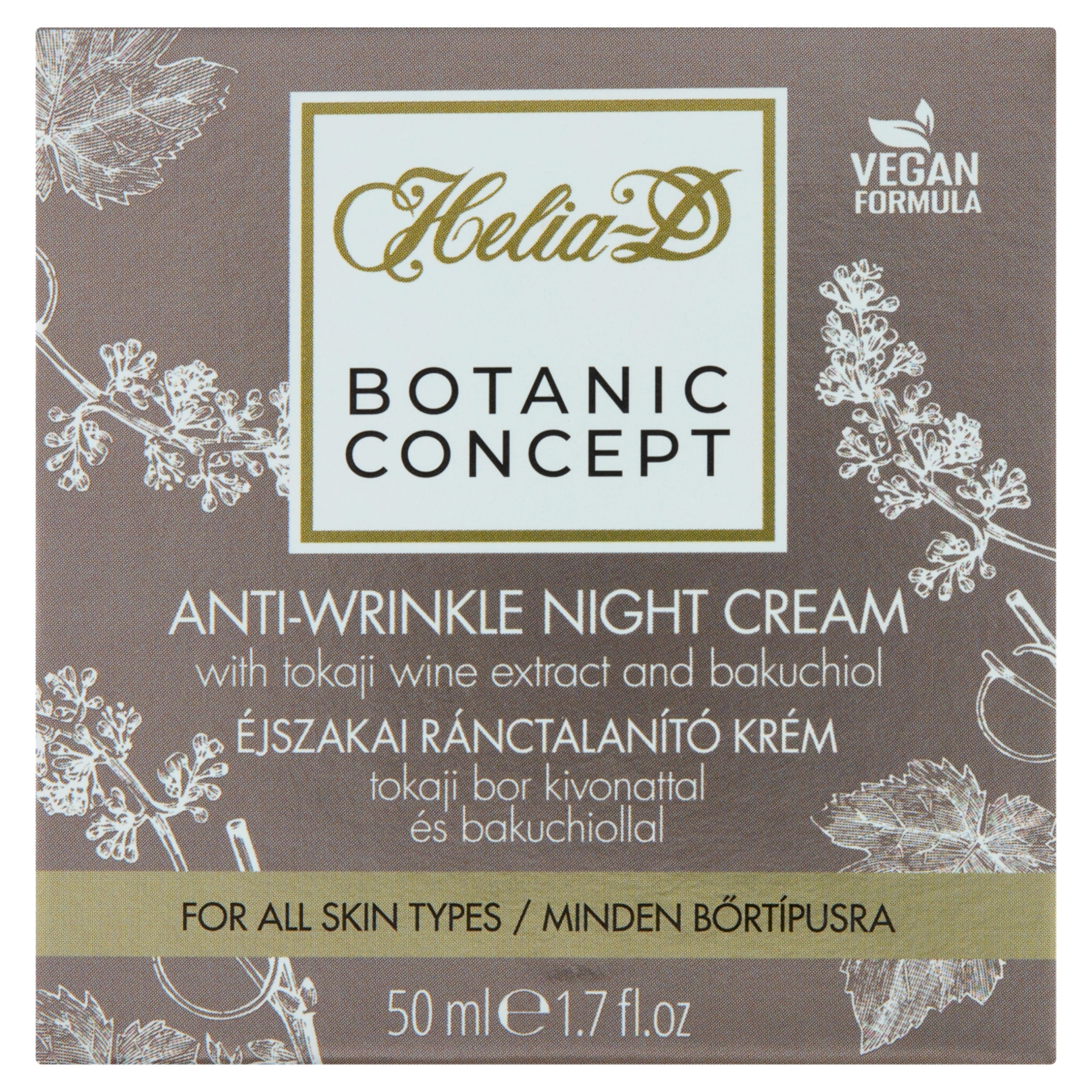 Helia-D Botanic Concept ejszakai ranctalanito krém - 50 ml