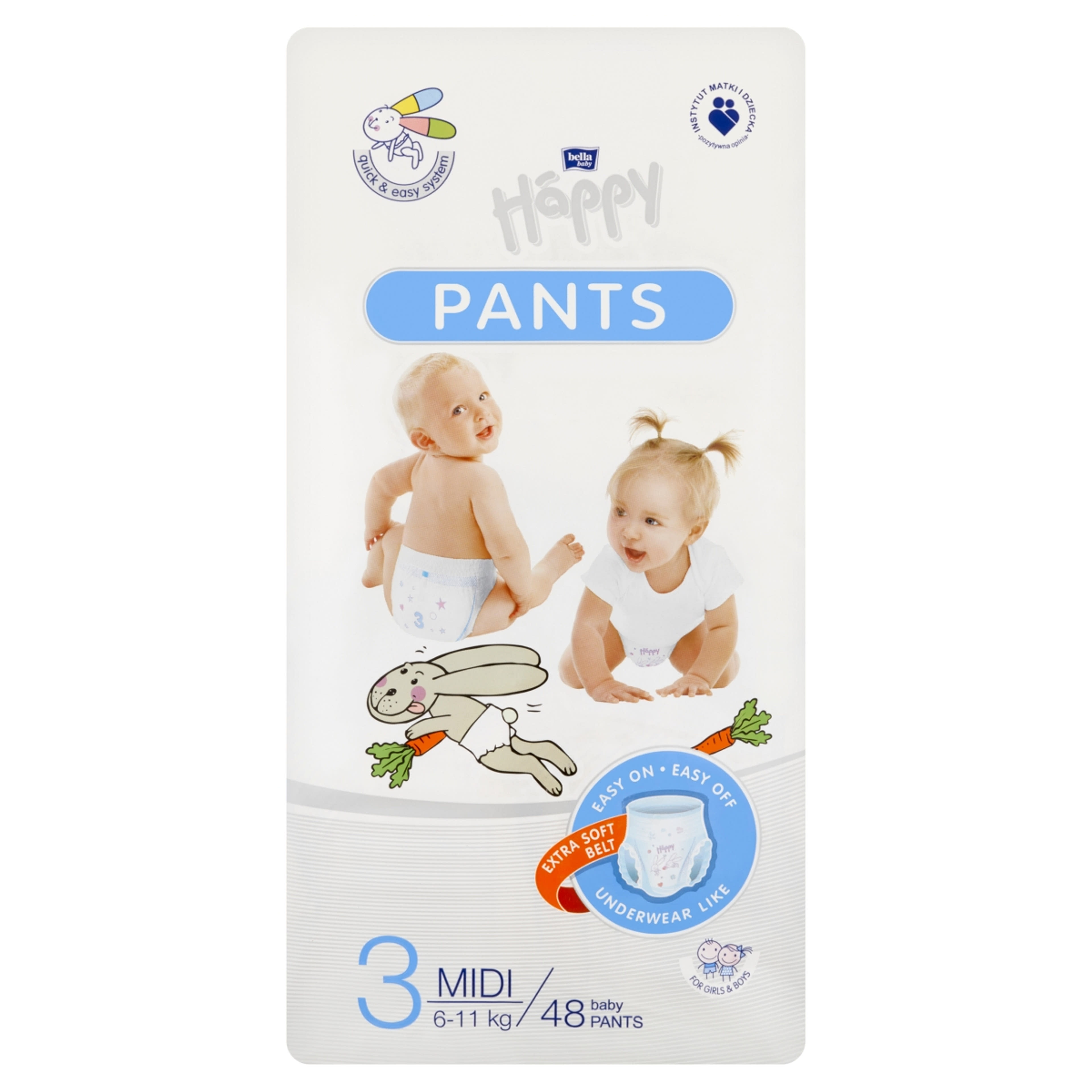 Bella Baby Happy Midi bugyipelenka, 3-es méret 6kg - 11kg - 48 db