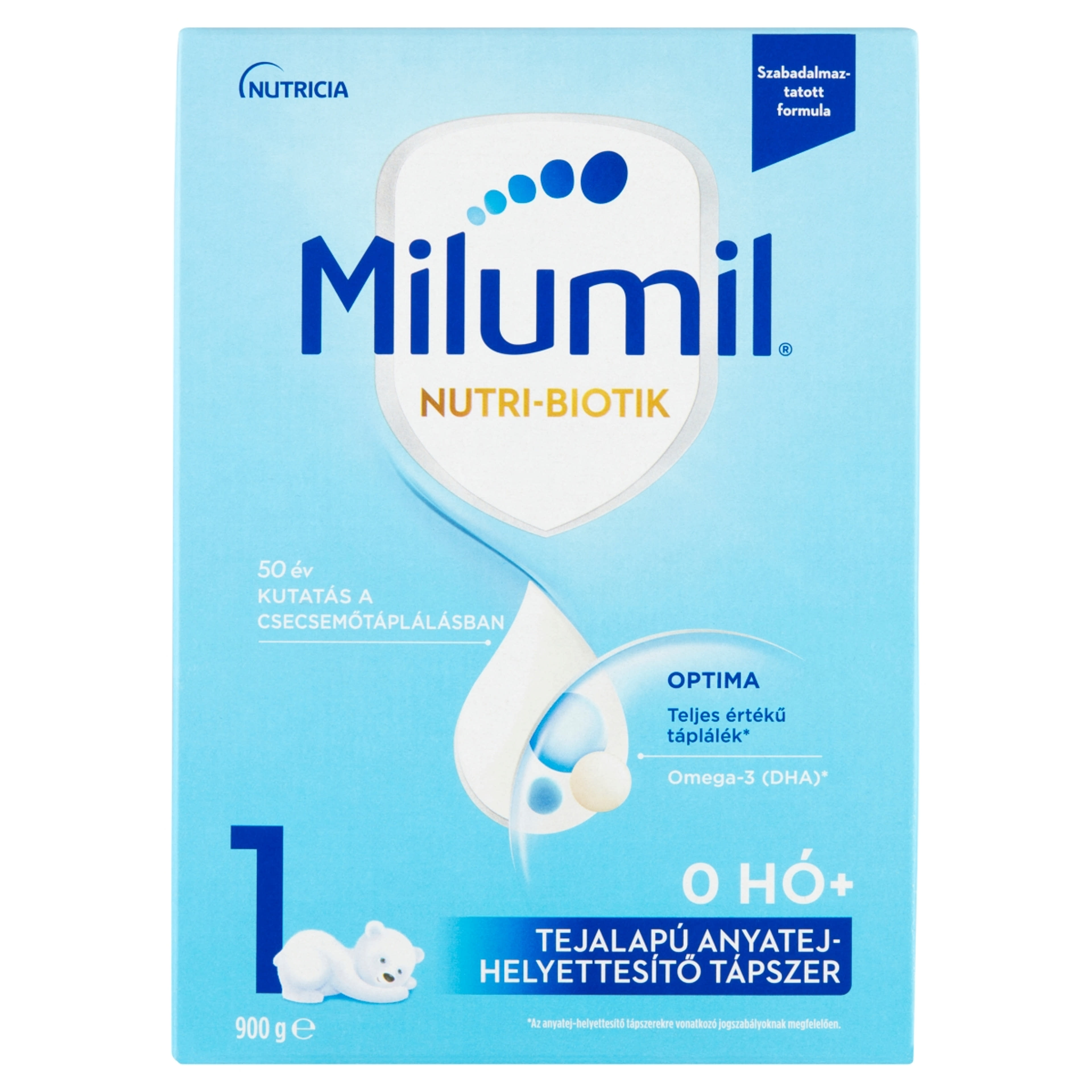 Milumil 1 Optima anyatej-helyettesítő tápszer 0 hónapos kortól - 900 g-1