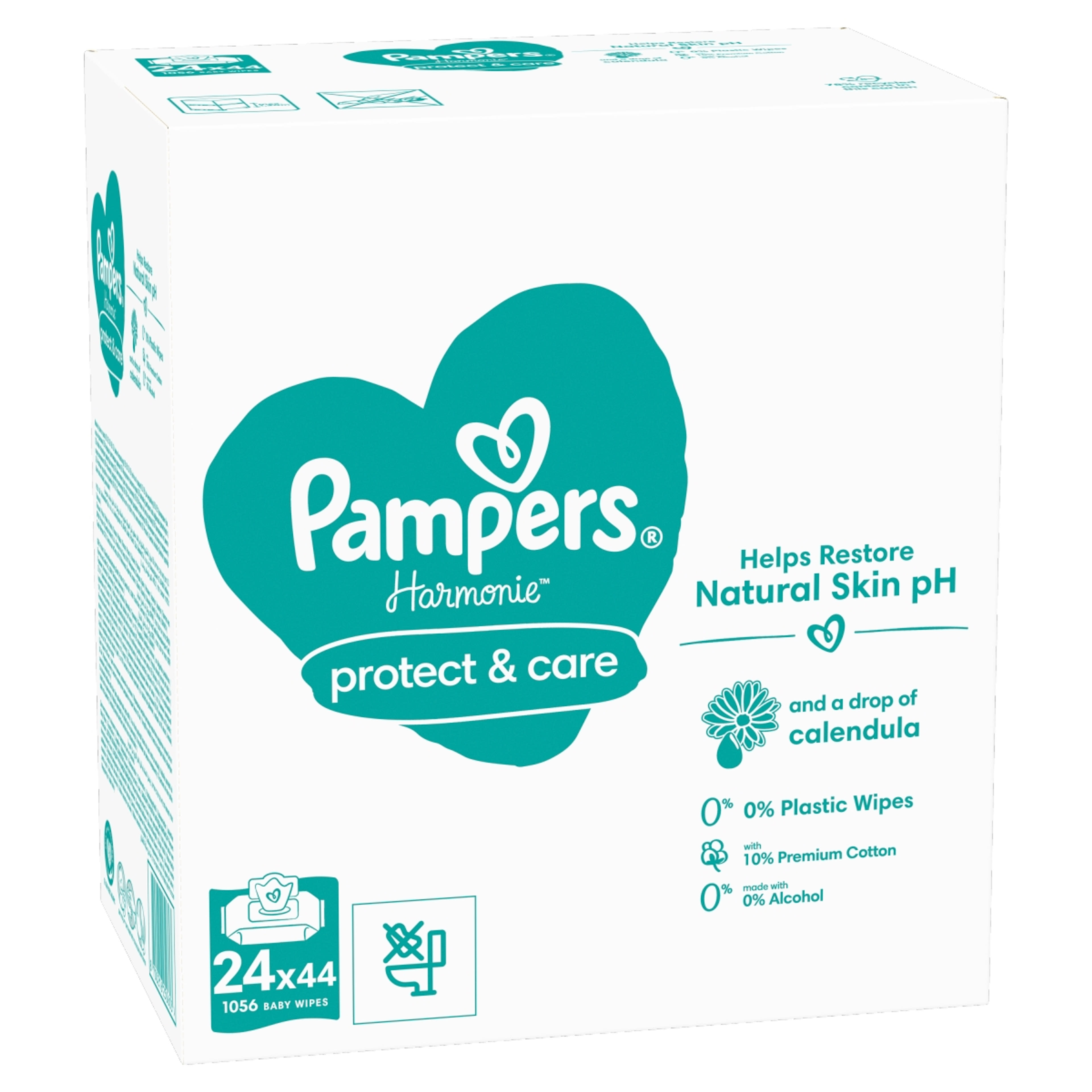 Pampers Harmonie Protect & Care nedves törlőkendő 14x44 db - 1056 db-2