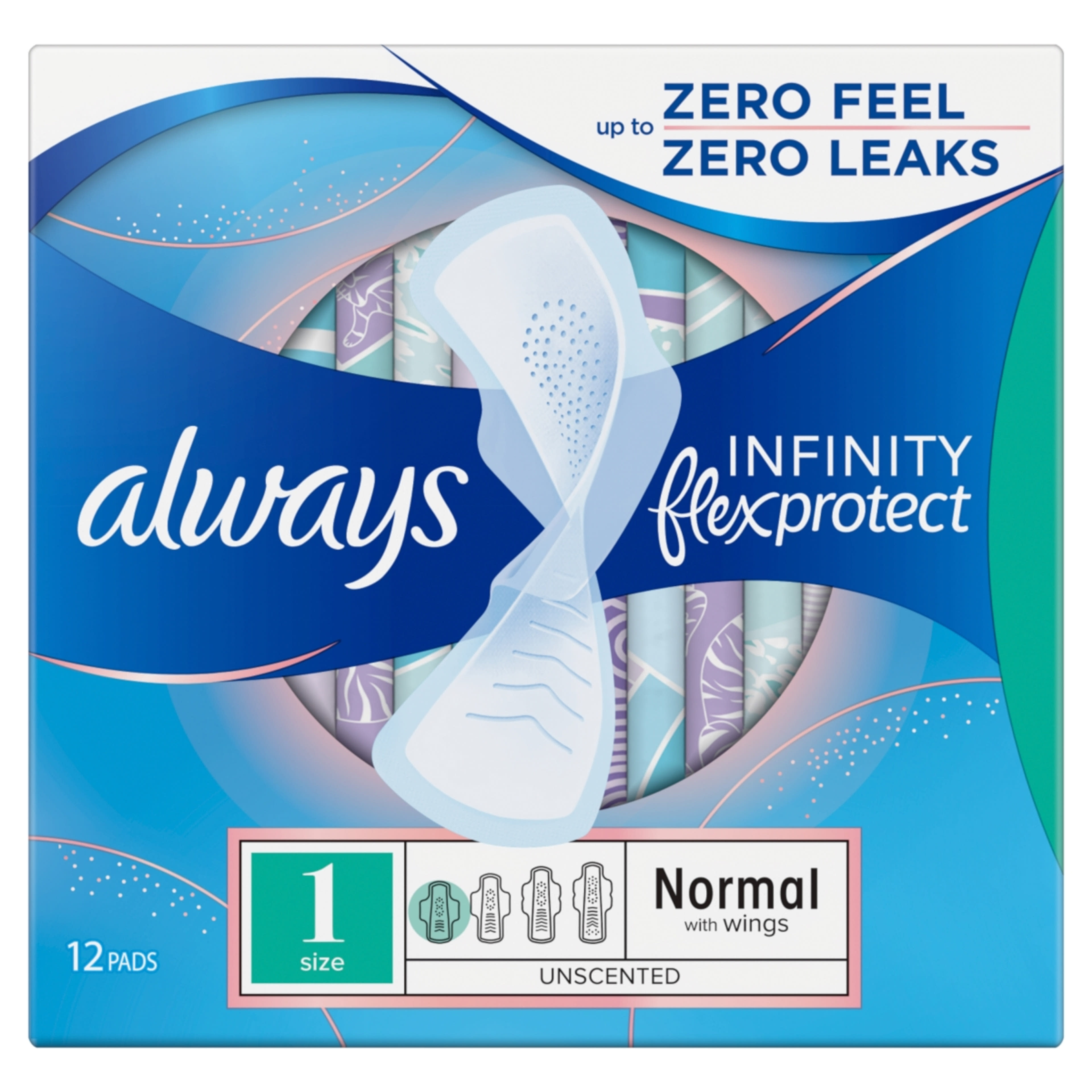 Always Infinity FlexProtect egészségügyi betét - 12 db