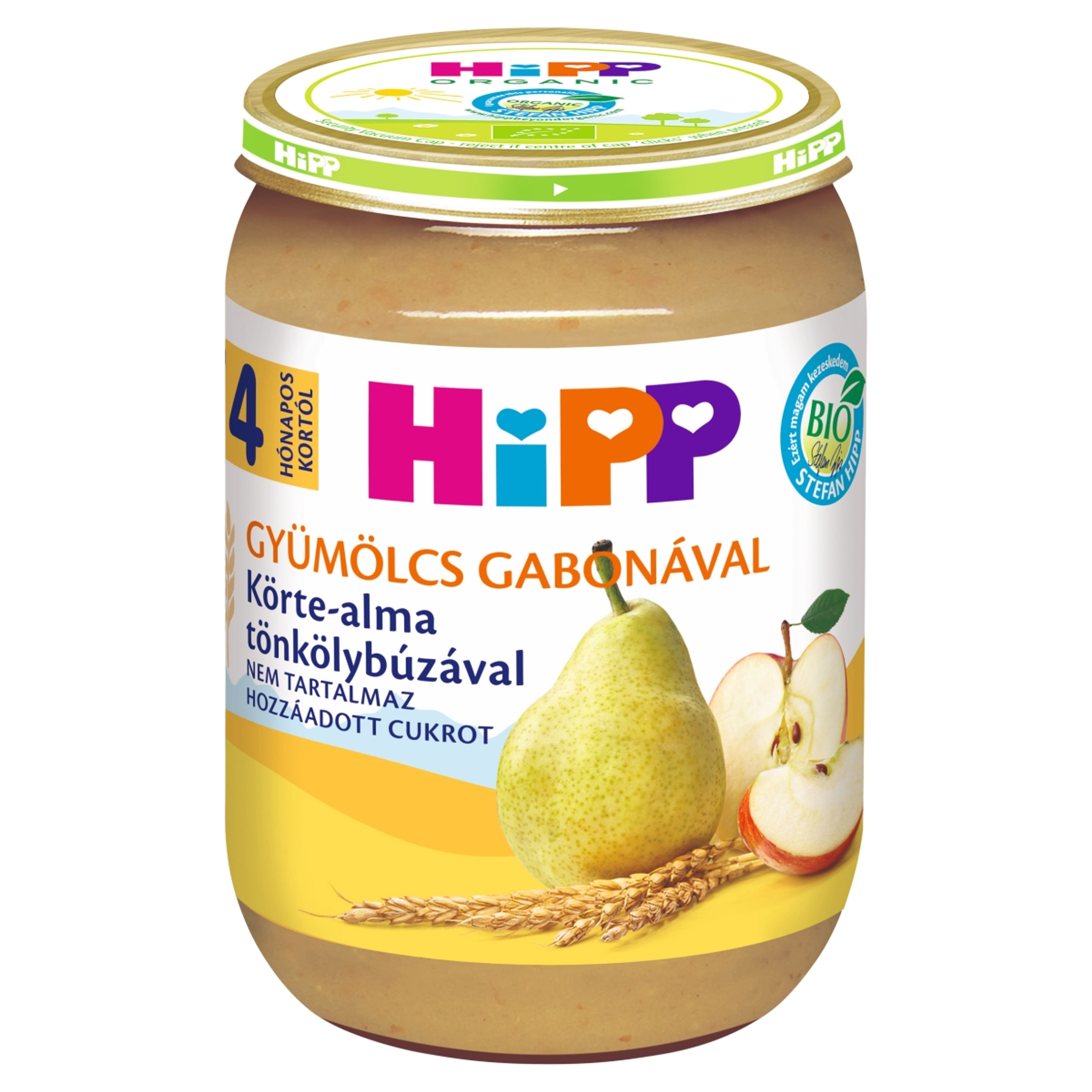 Hipp bio alma-körte-tönkölybúzával 4 hónapos kortól - 190 g-1