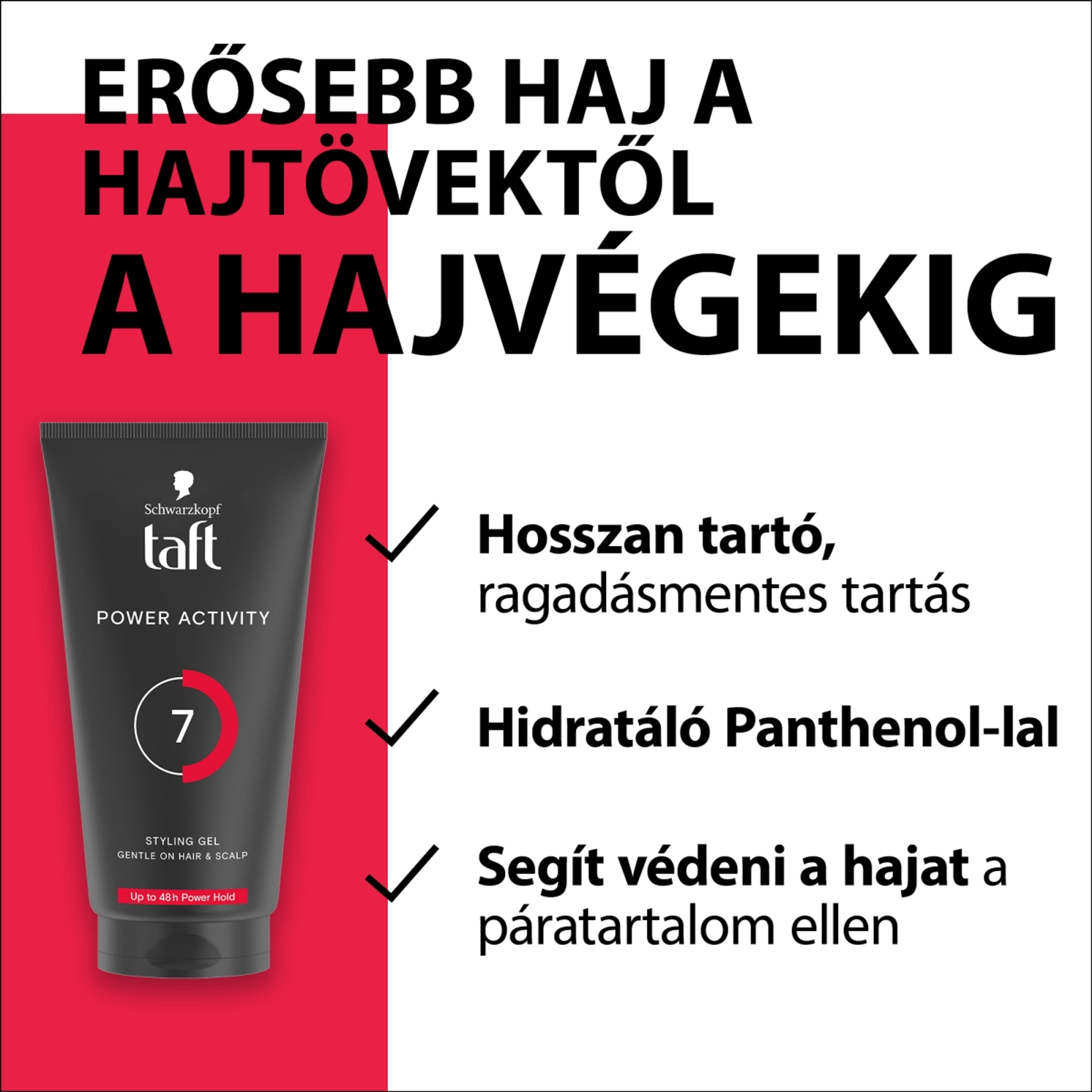 Taft Power Aktív hajzselé - 150 ml-3