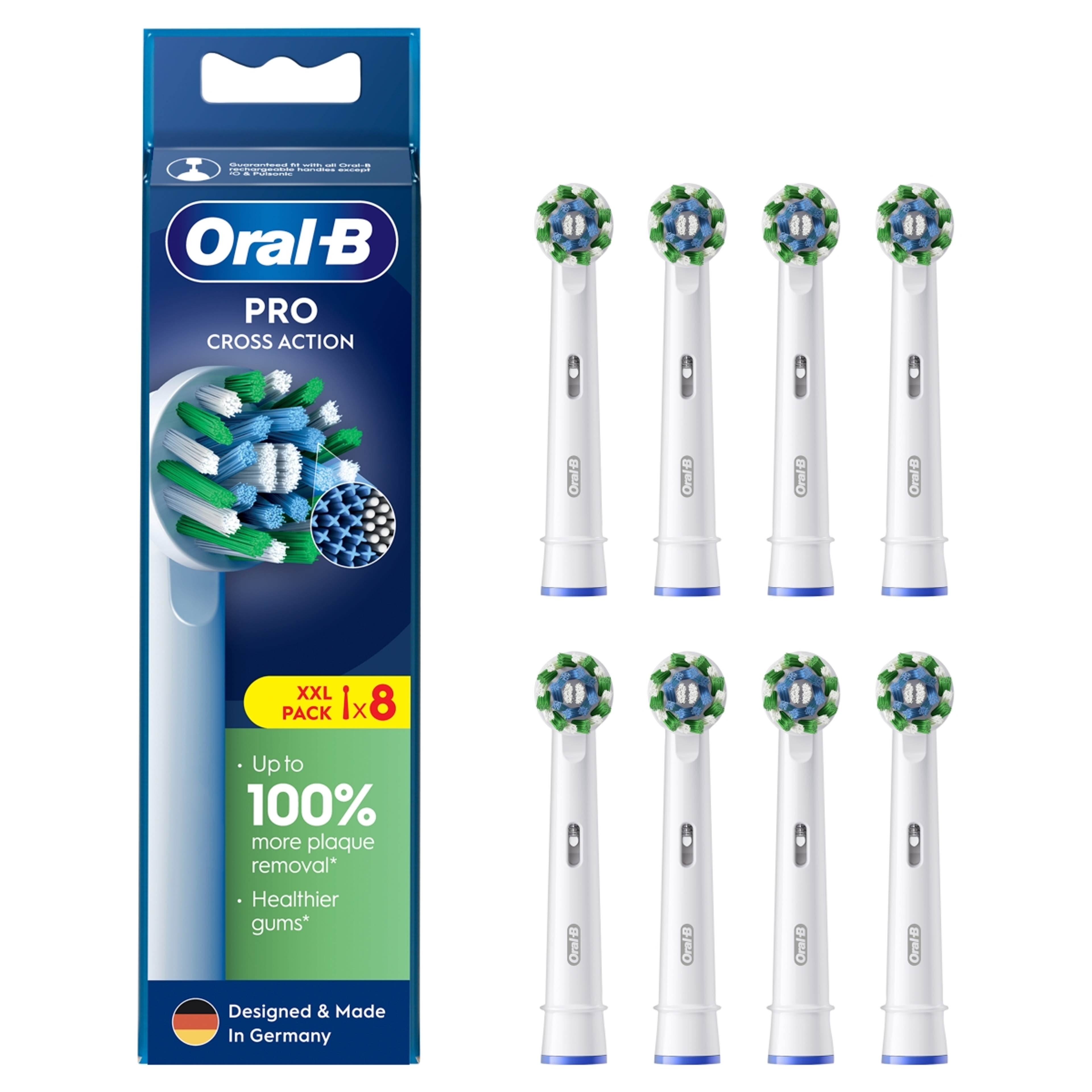 Oral-B Pro Cross Action fogkefefej - 8 db-2