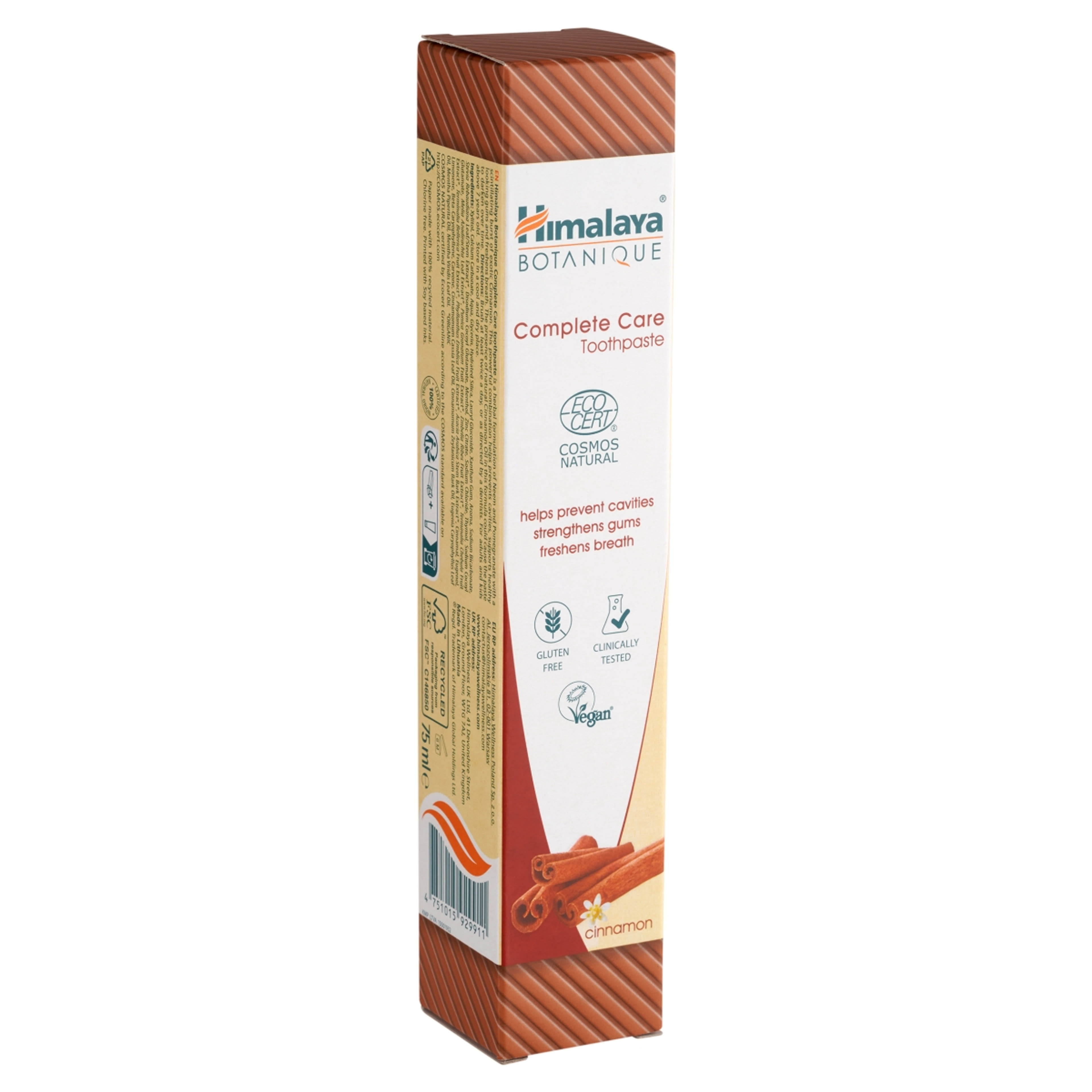 Himalaya Botanique natúr fogkrém fahéjjal - 75 ml-2