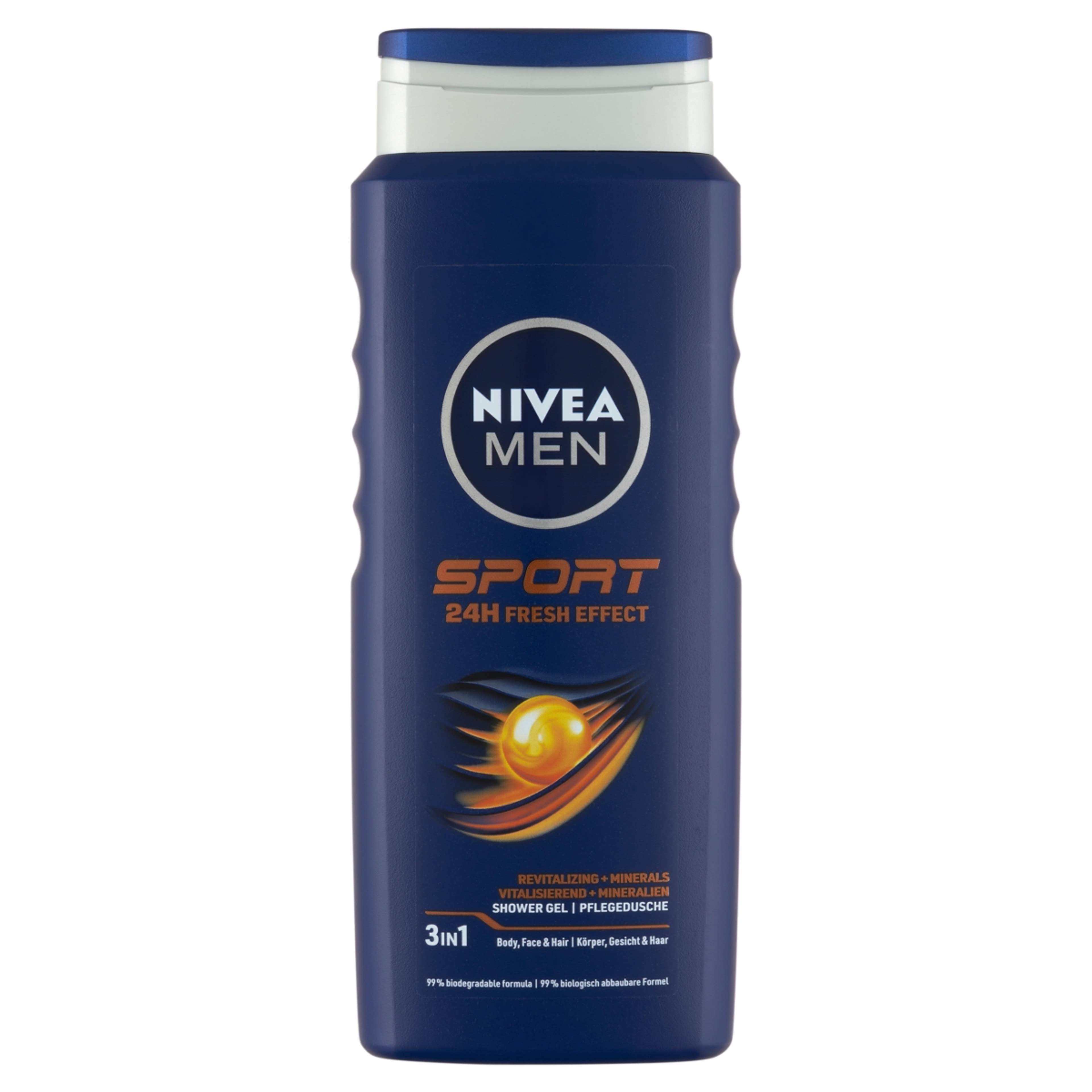 Nivea Men Sport tusfürdő tusoláshoz, arc- és hajmosáshoz - 500 ml-1