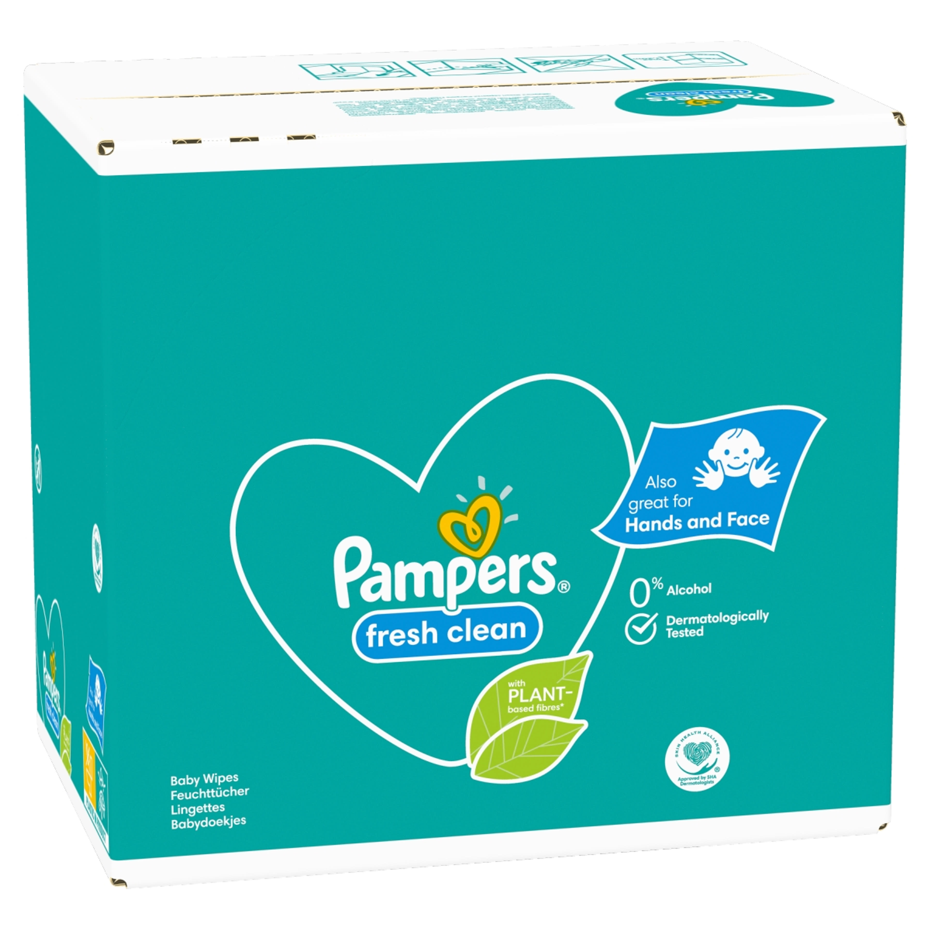 Pampers fresh clean törlőkendő - 80 db-2