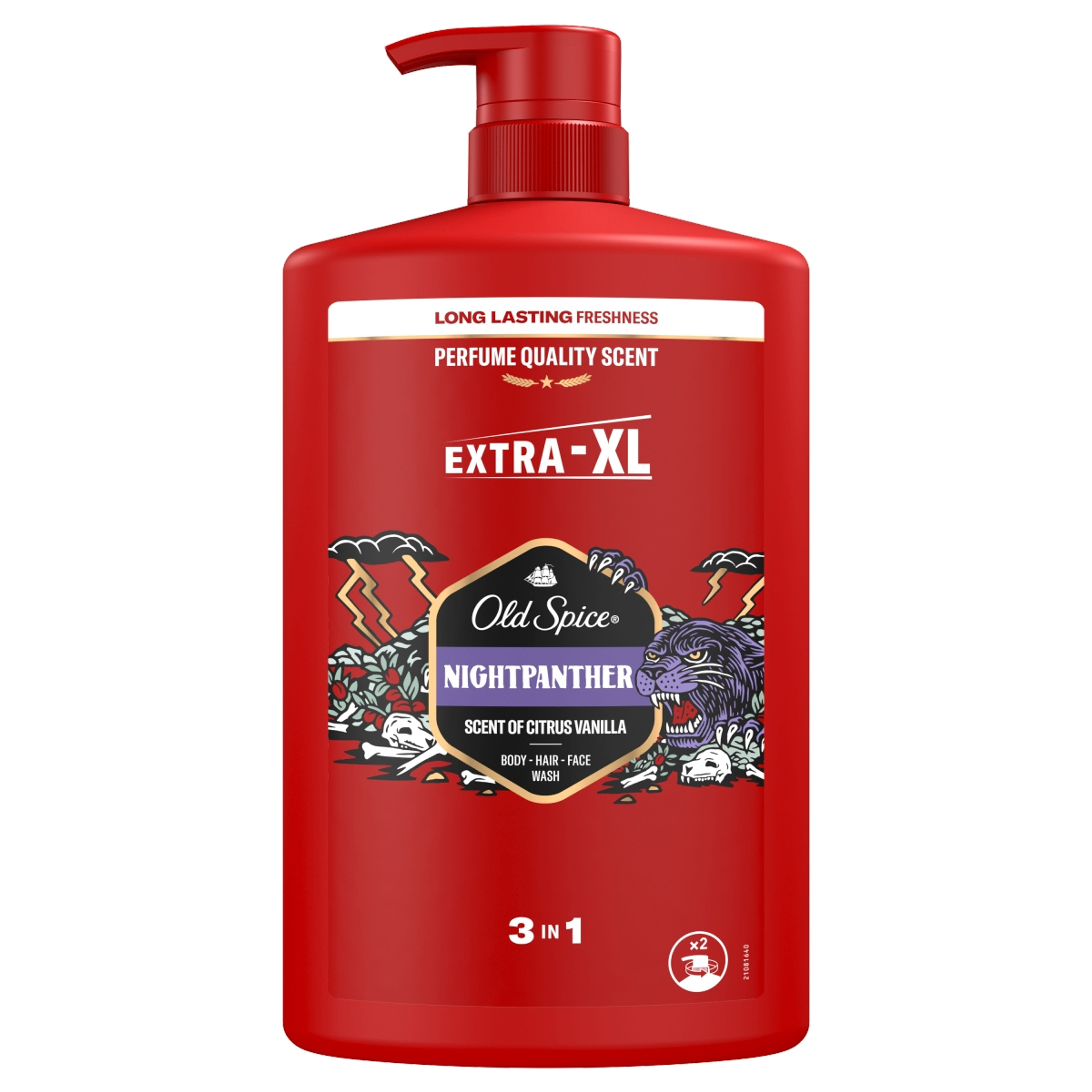 Old Spice Night Panther Férfi sampon és tusfürdő - 1000 ml-1