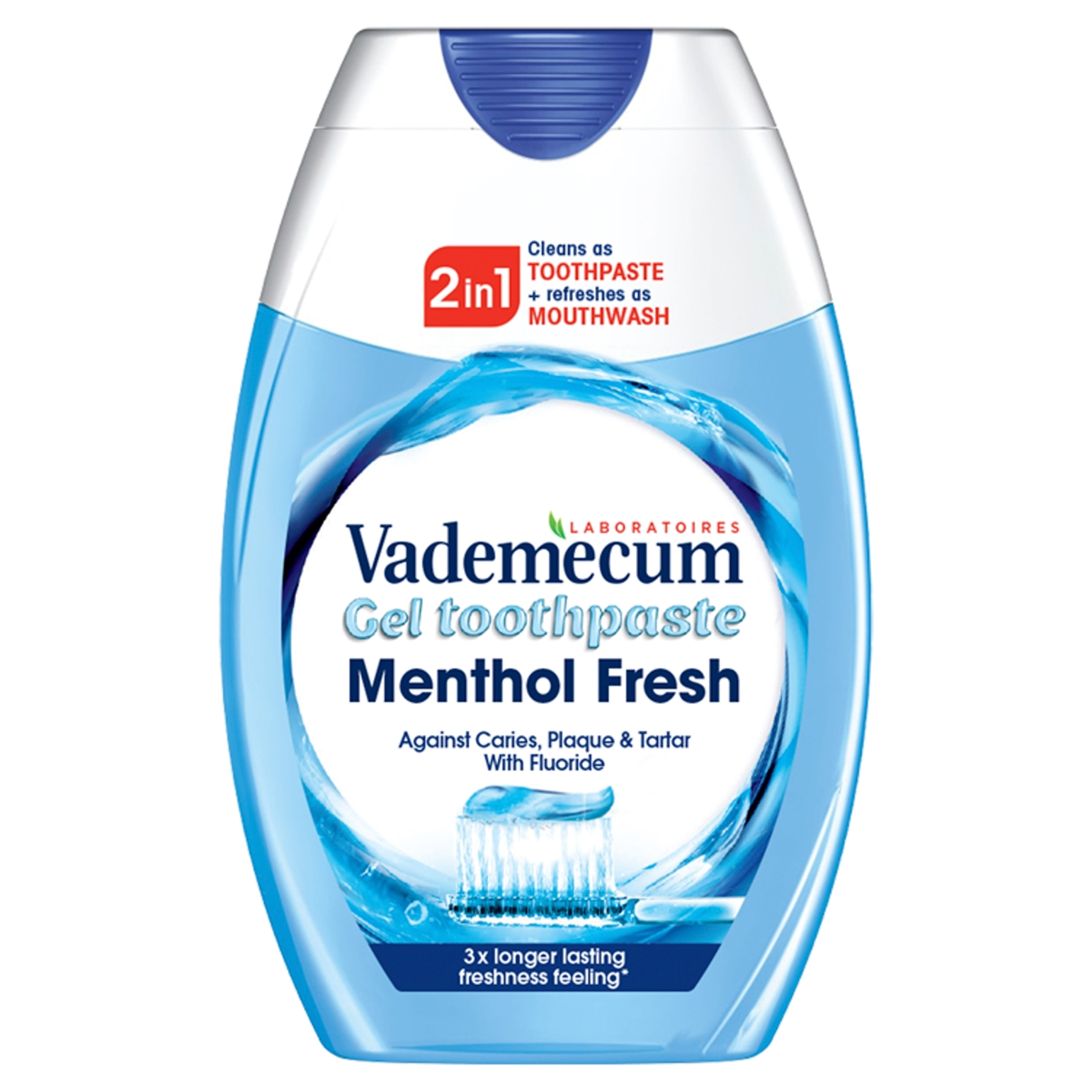 Vademecum Menthol Fresh 2in1 fogkrém - 75 ml