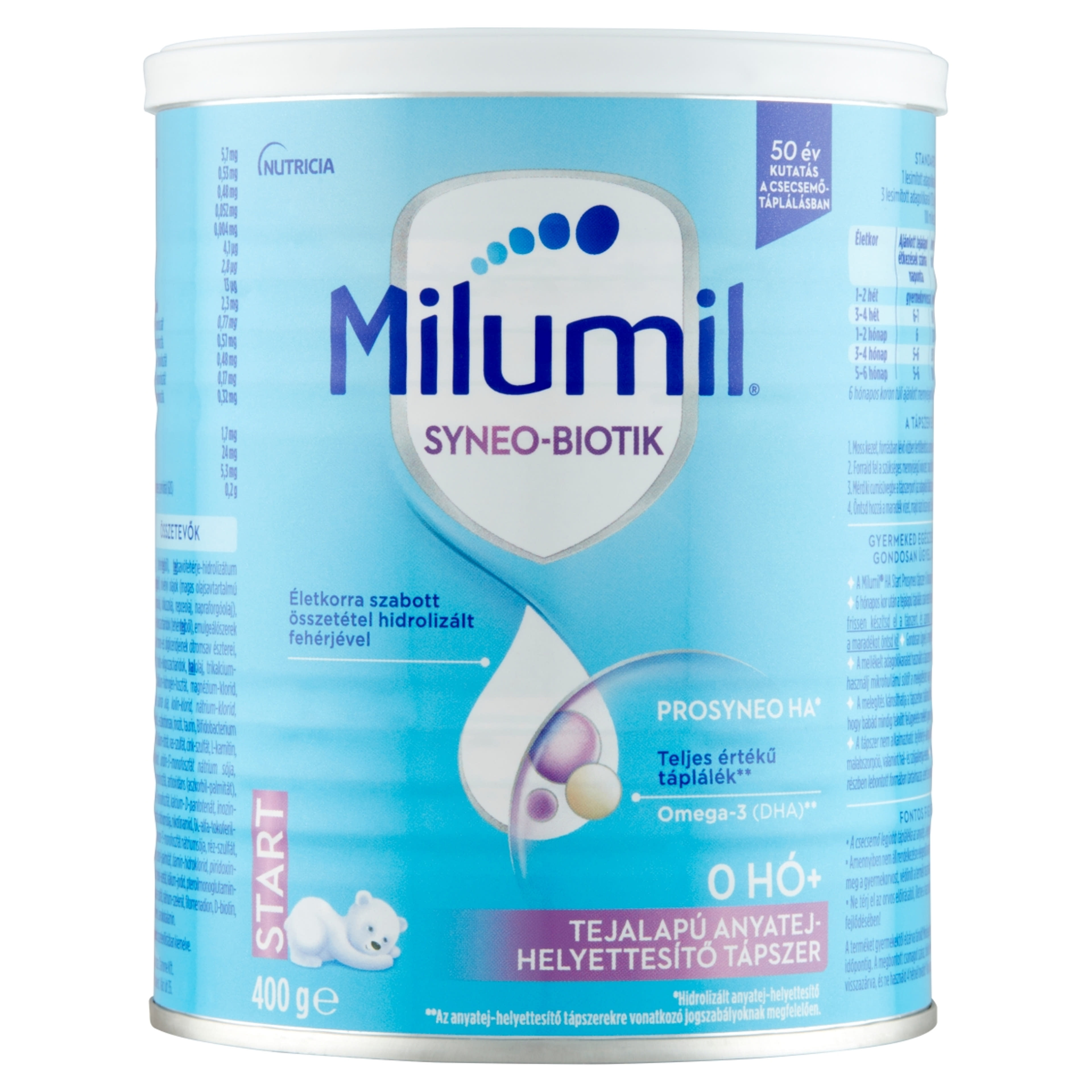 Milumil HA Start Prosyneo anyatej-helyettesítő tápszer 0 hónapos kortól - 400 g