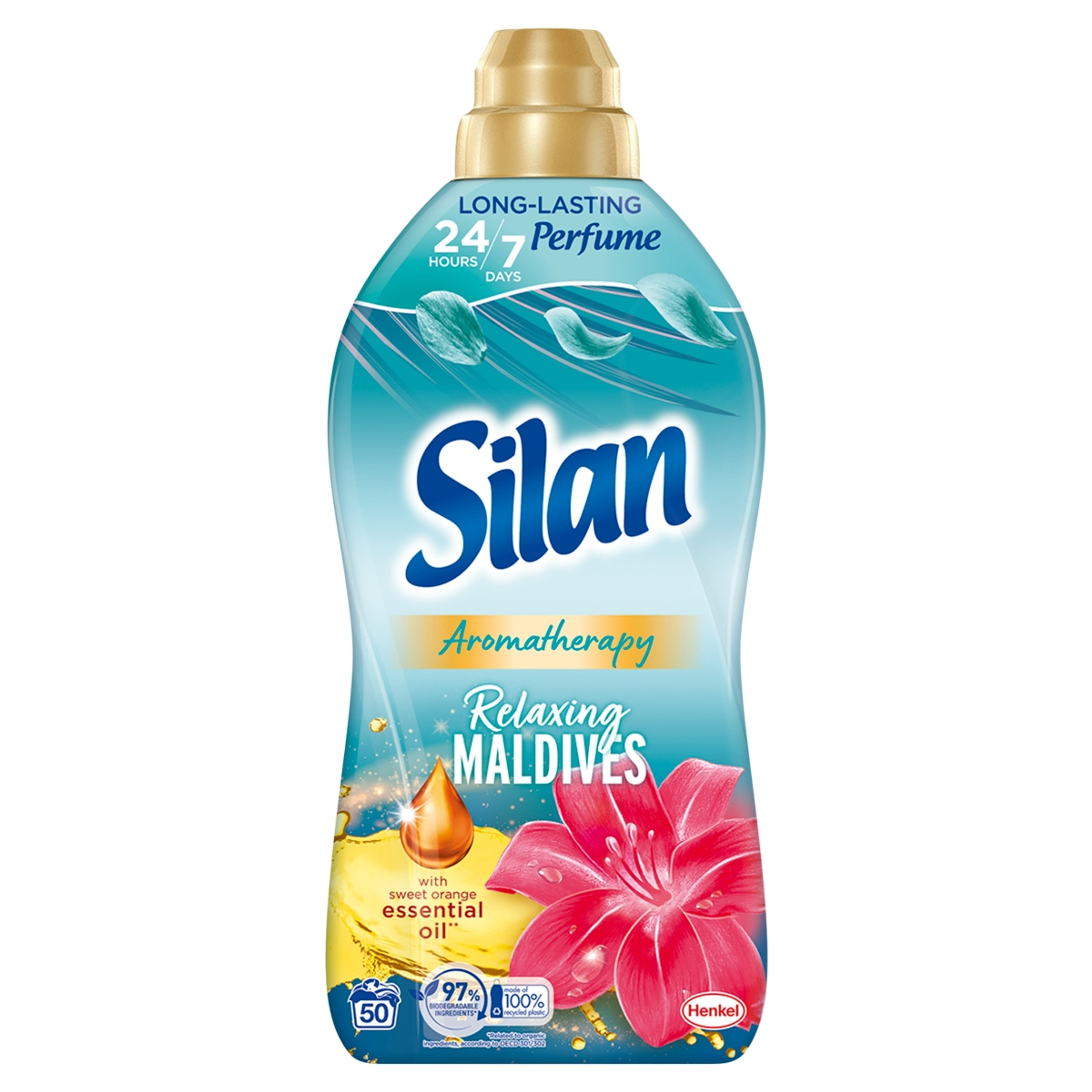 Silan Aromatherapy Relaxing Maldives öblítő koncentrátum 50 mosás - 1100 ml