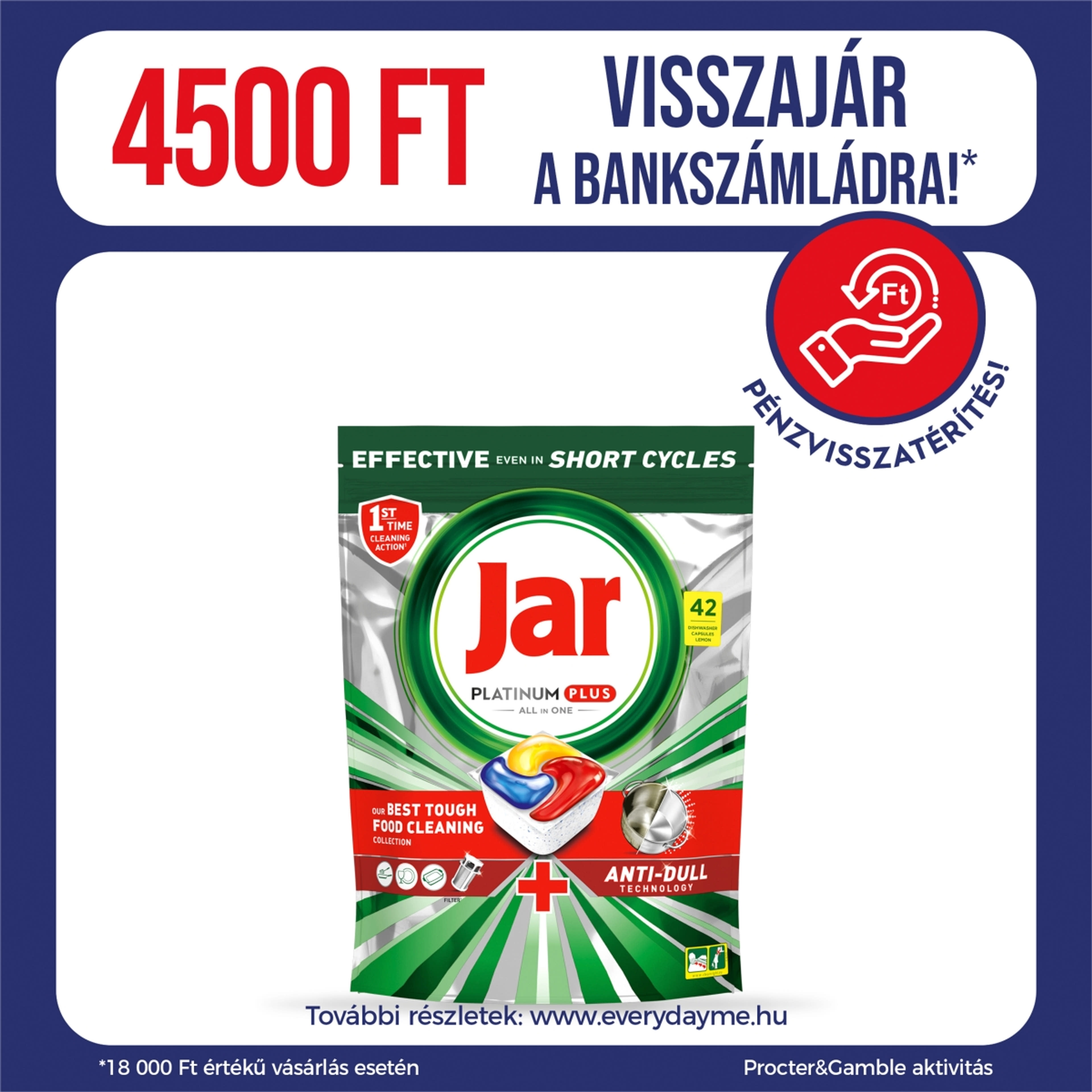 Jar Platinum Plus Lemon All In One Mosogatókapszula - 42db-1