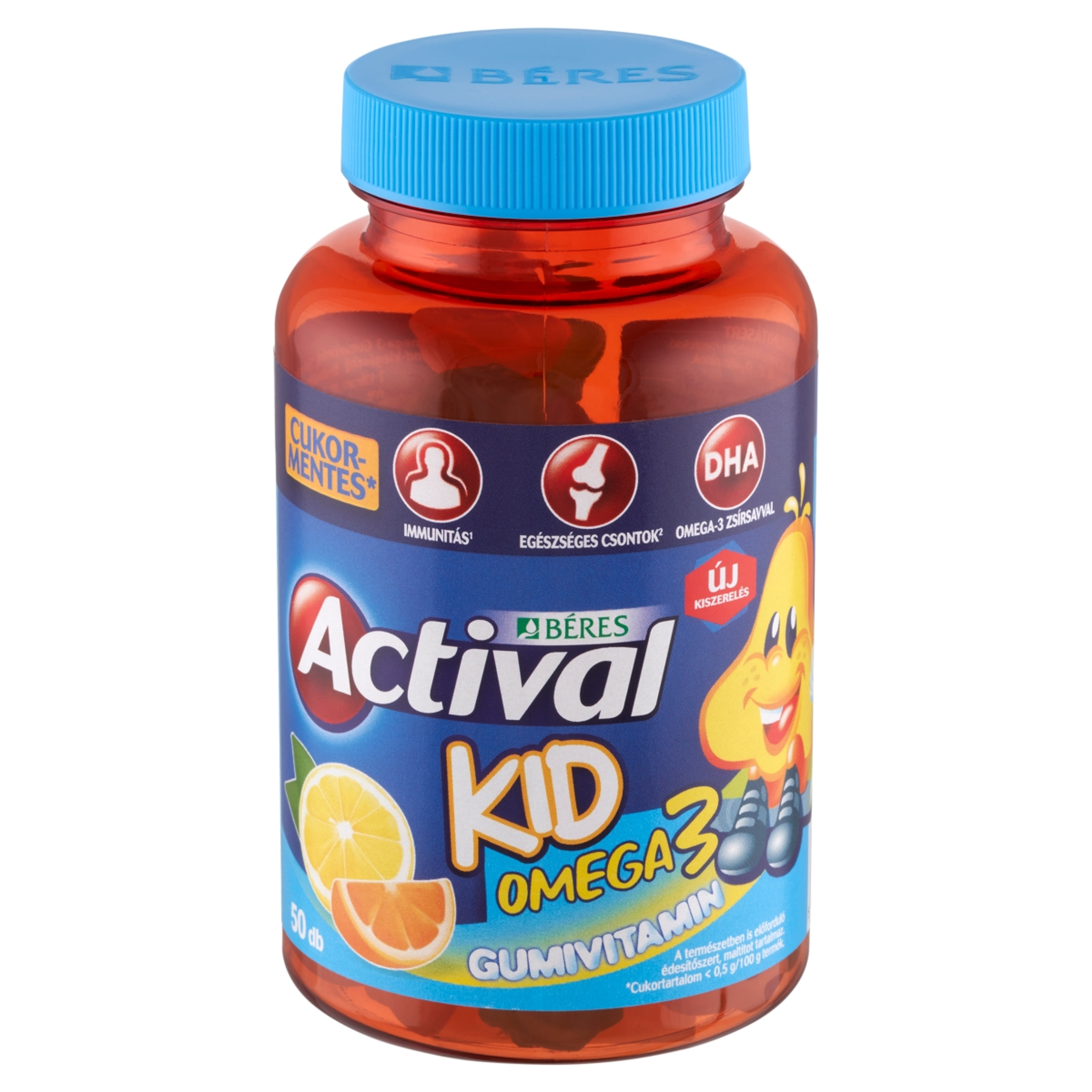 Béres Actival Kid Omega-3 gumivitamin étrend-kiegészítő multivitamin gyermekek részére - 50 db-3