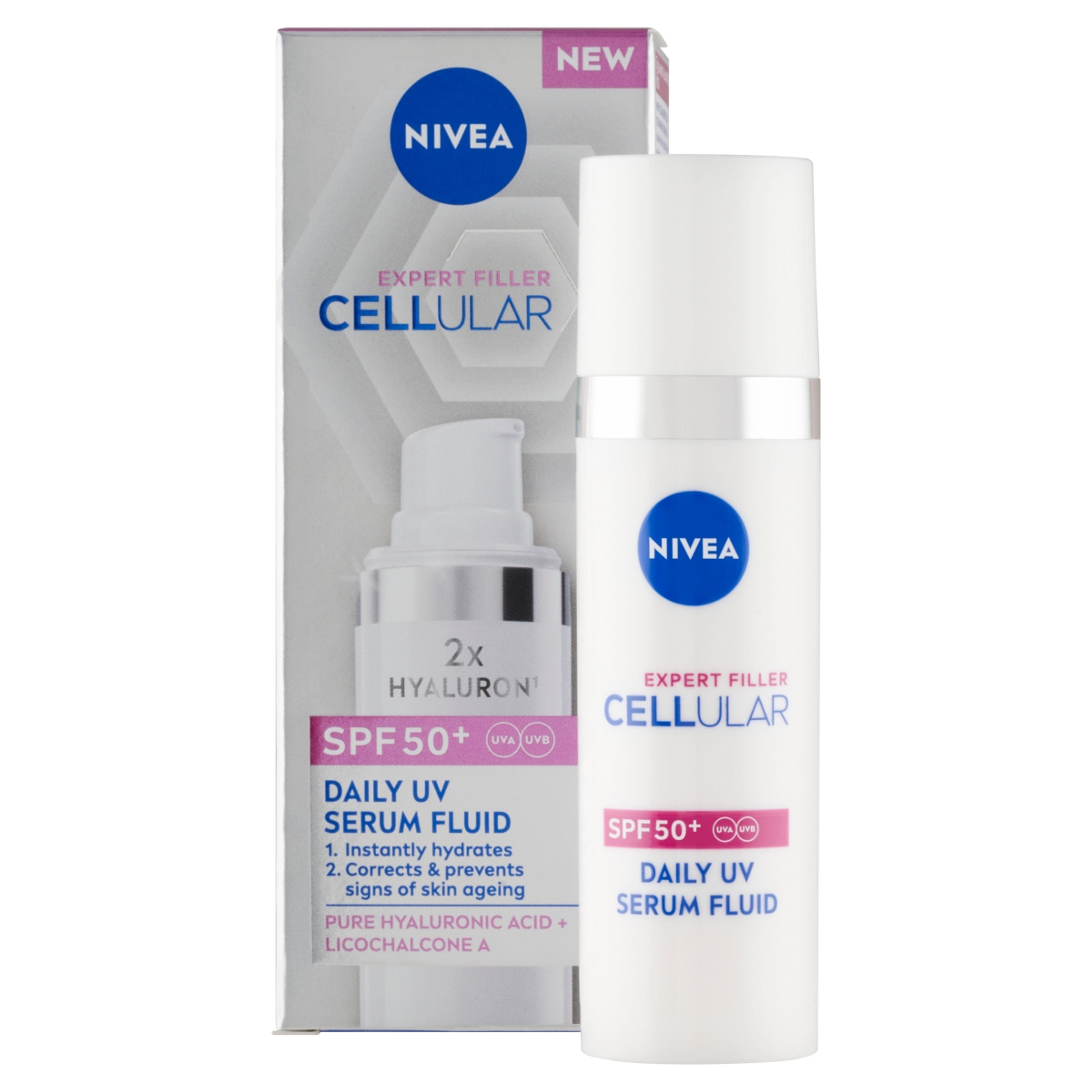 Nivea Cellular Expert Filler nappali arcápoló UV szérum fluid FF50+ - 30 ml-2