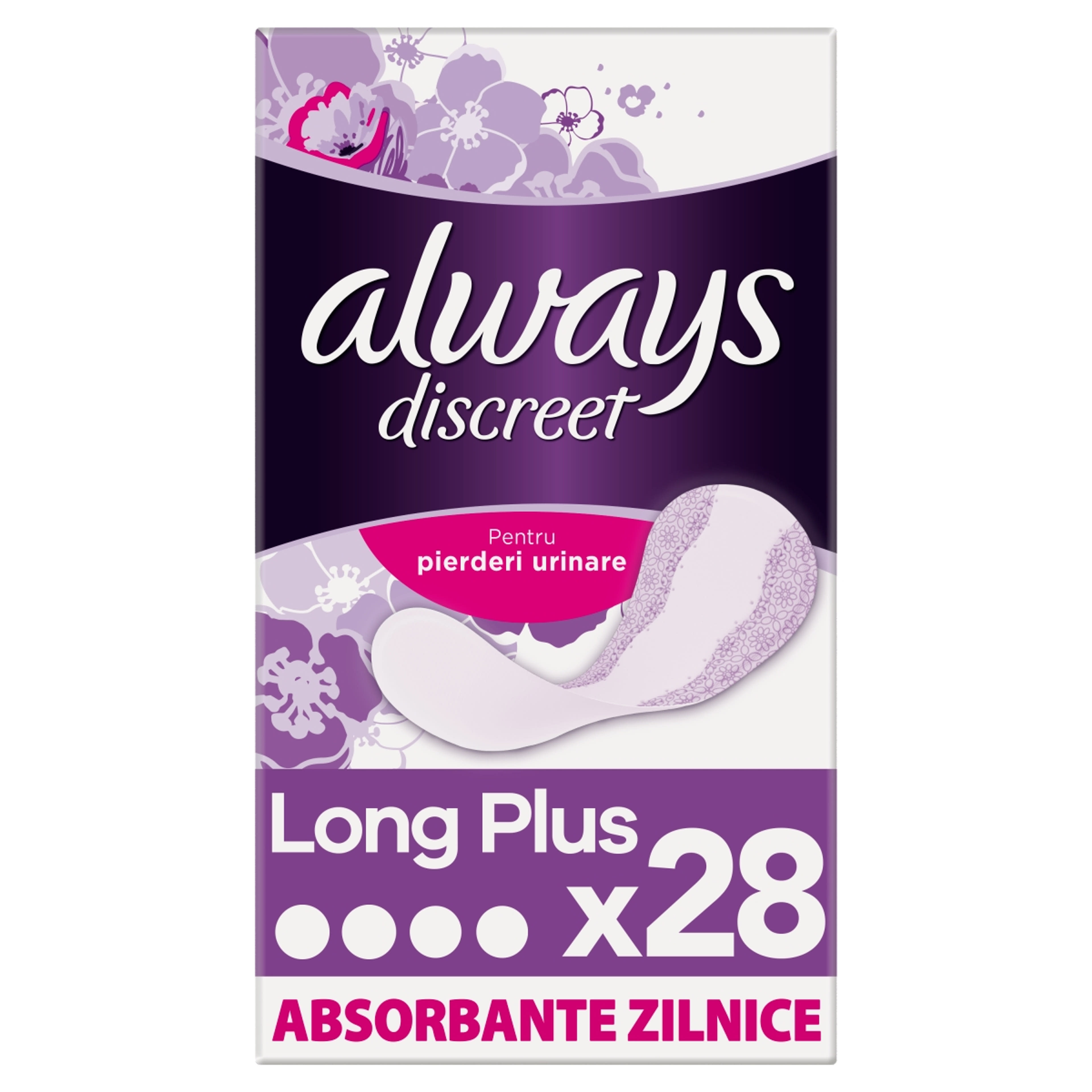 Always Discreet Long Plus Inkontinencia tisztasági betét - 28 db-2
