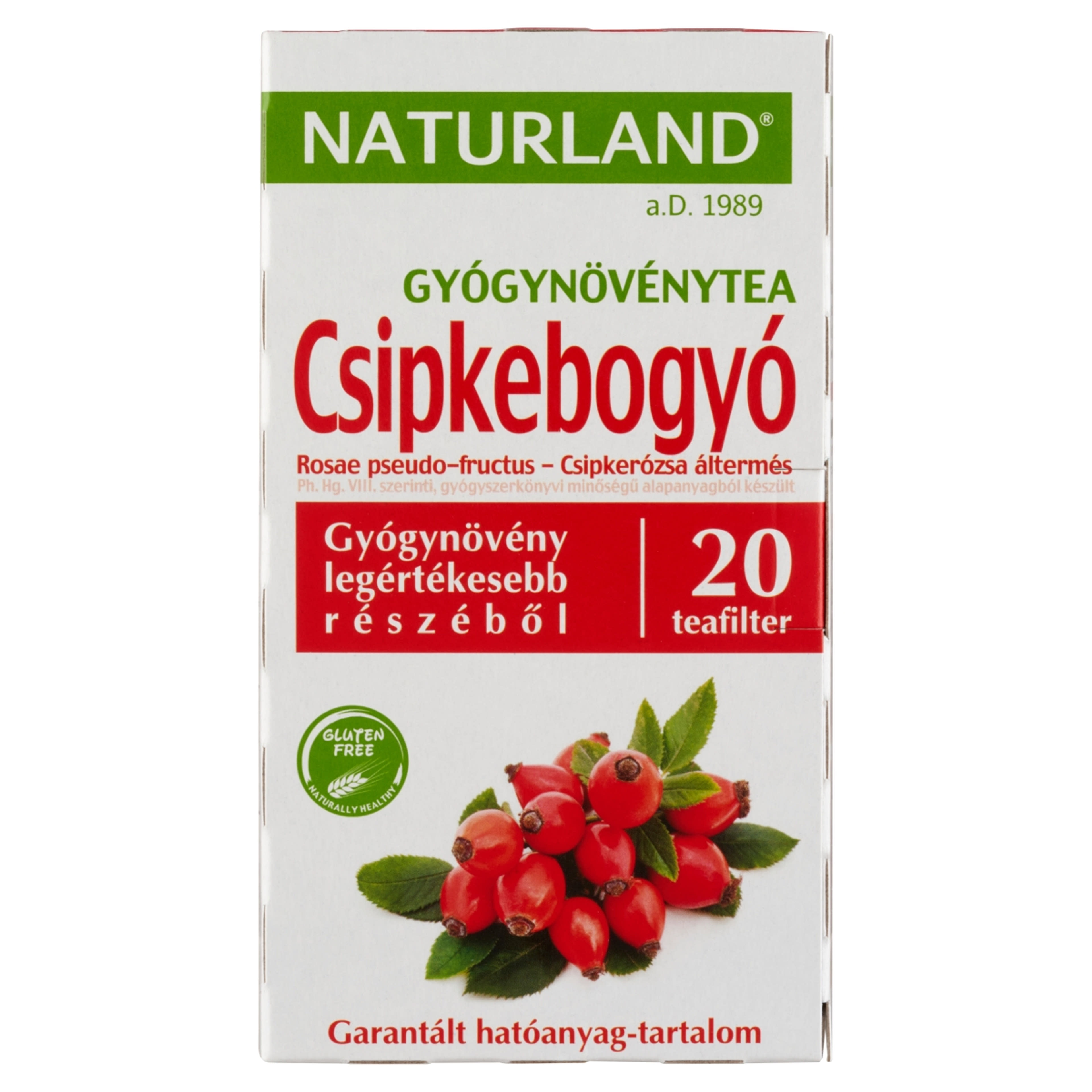 Naturland Csipkebogyó tea extra filteres - 20x2,5 g-1