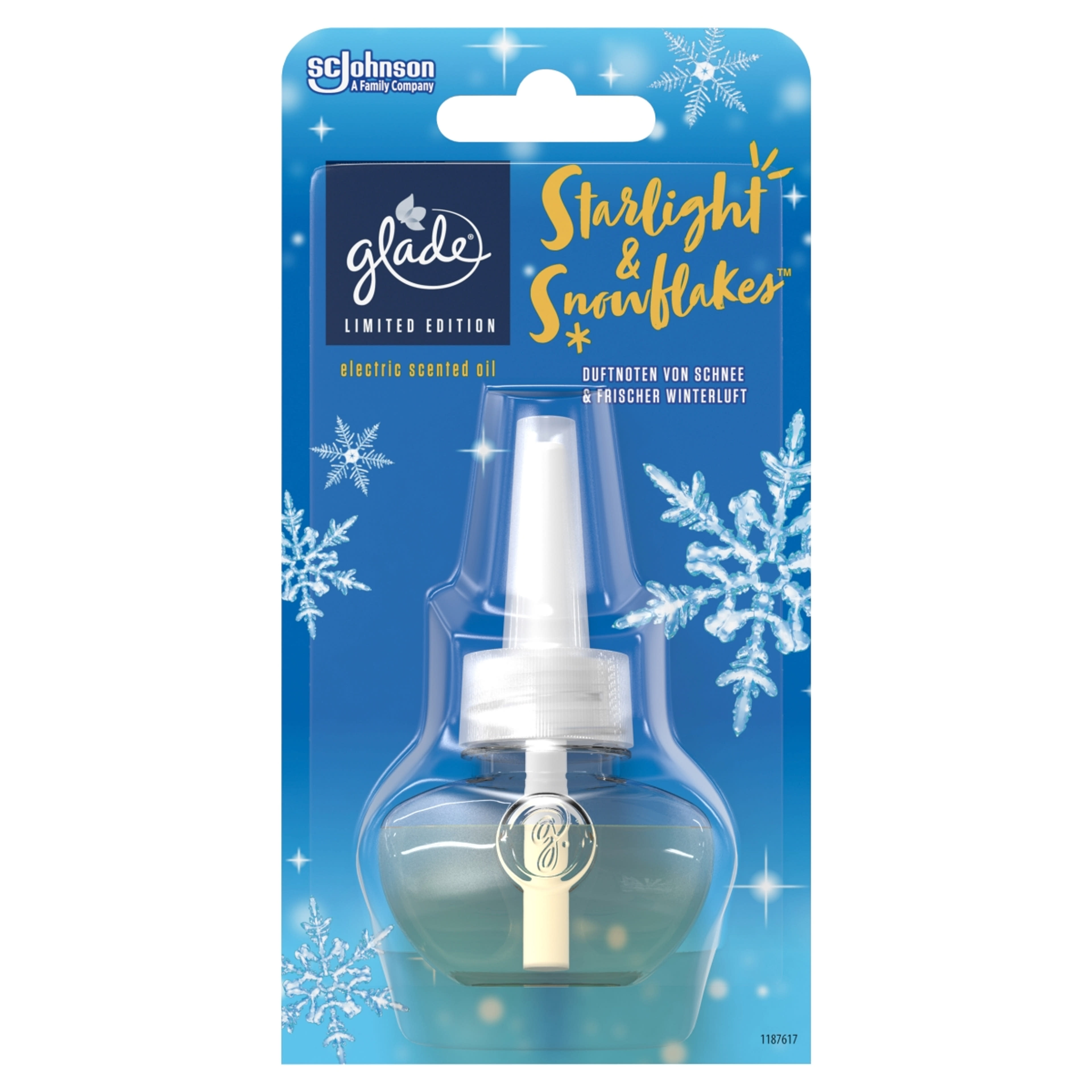 Glade Starlight & Snowflakes elektromos légfrissítő utántöltő - 20 ml