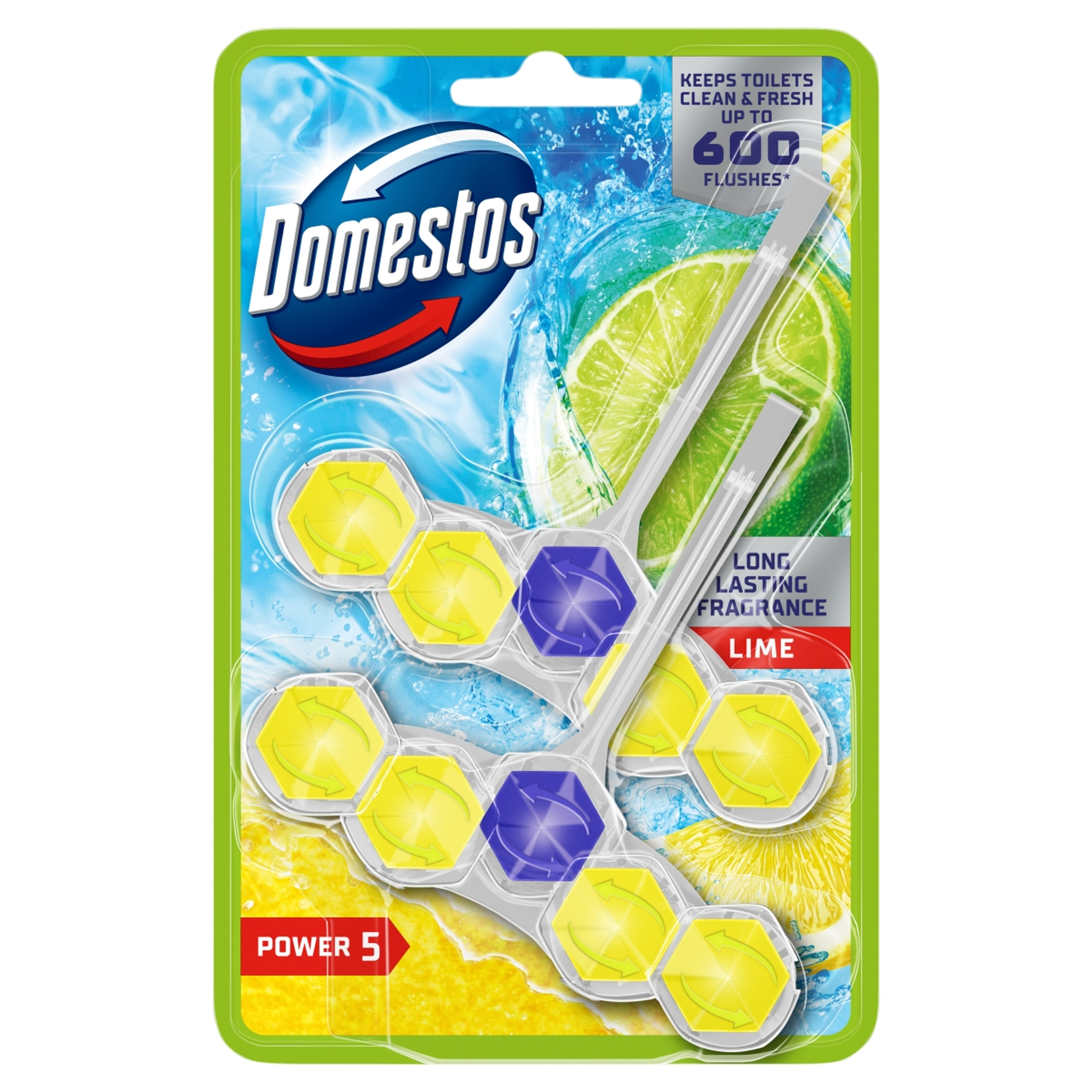 Domestos Power5 Lime WC illatosító 2x50 g - 100 g-1