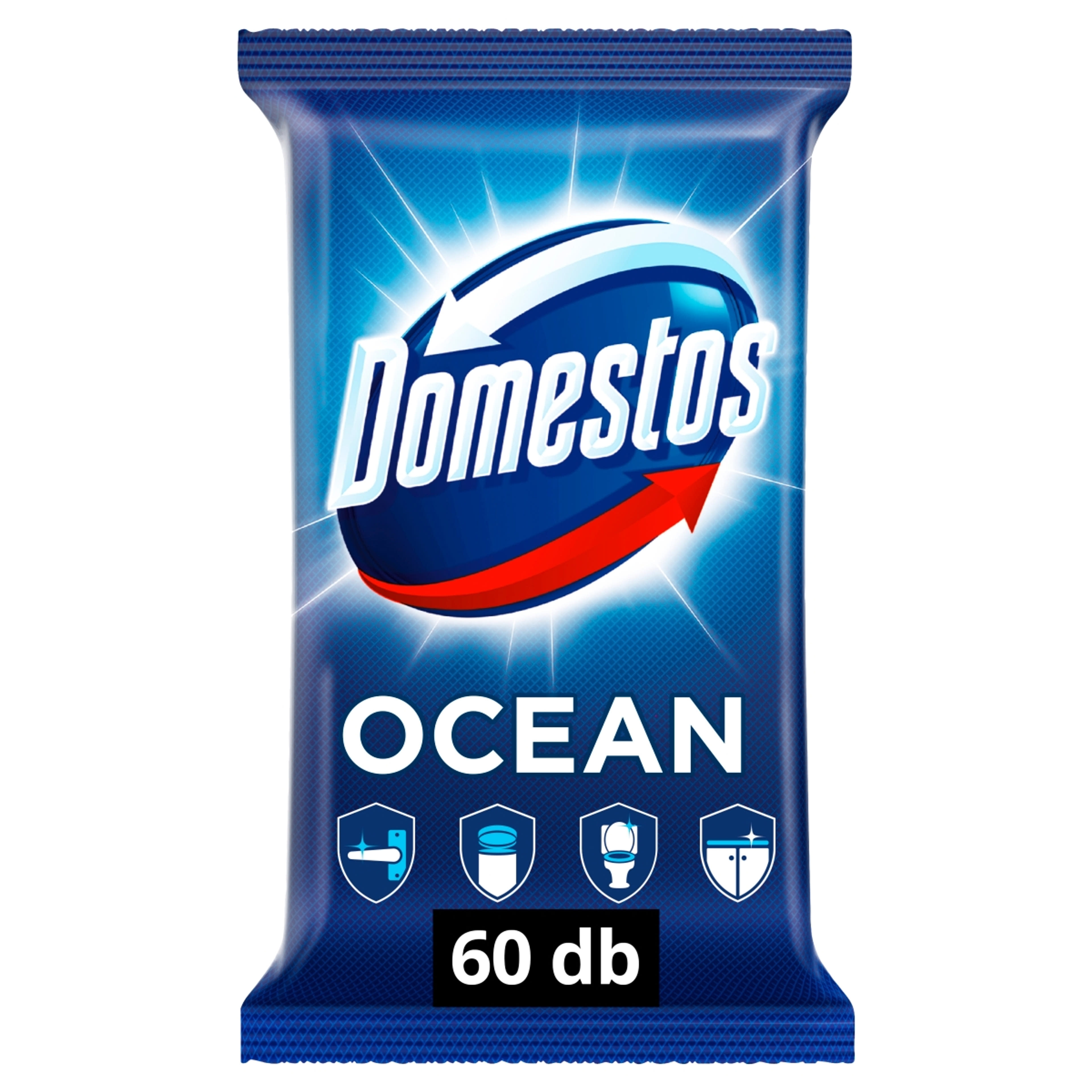 Domestos Ocean Higénikus Törlőkendő - 60 db-2