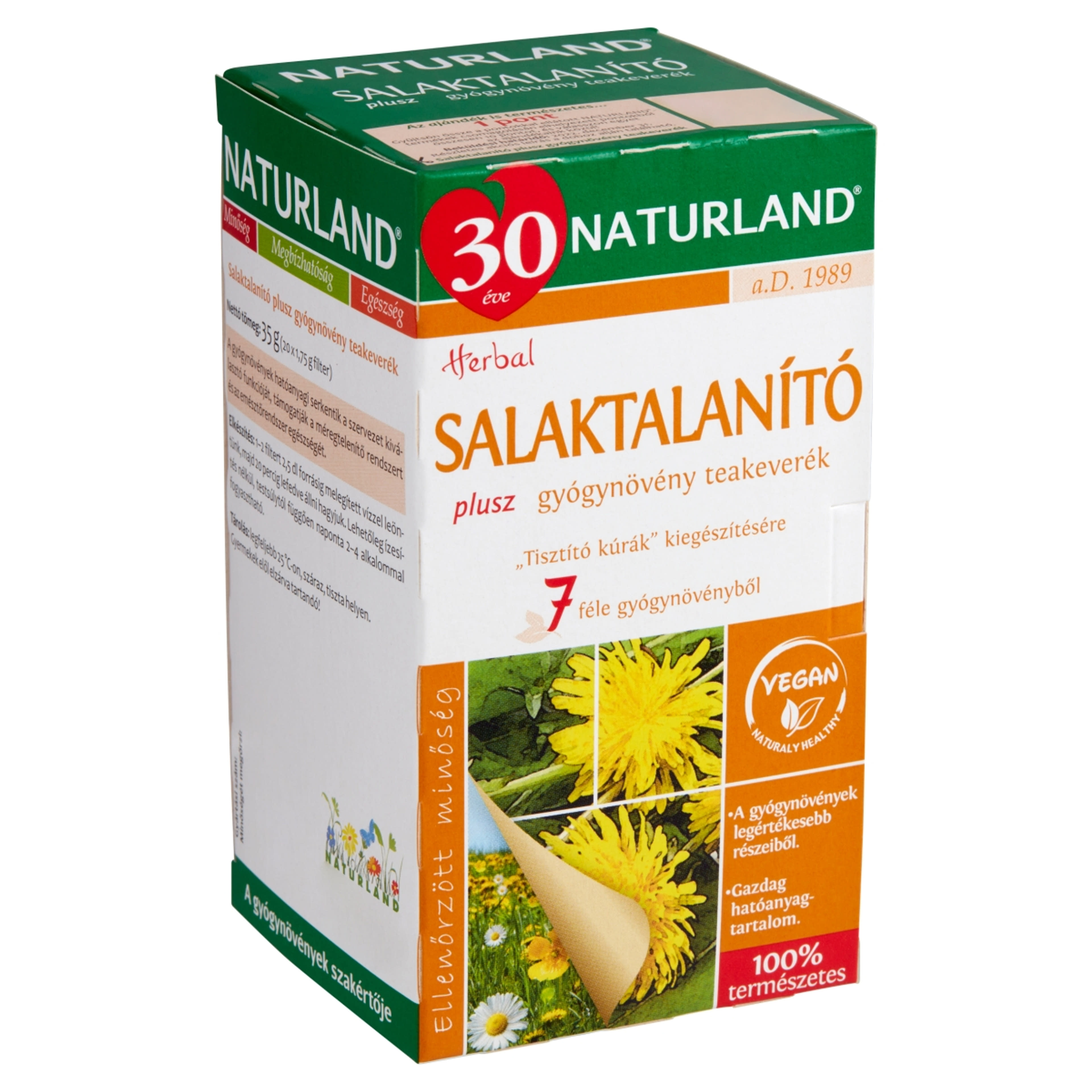 Naturland Salaktalanító plusz teakeverék - 35 g-2