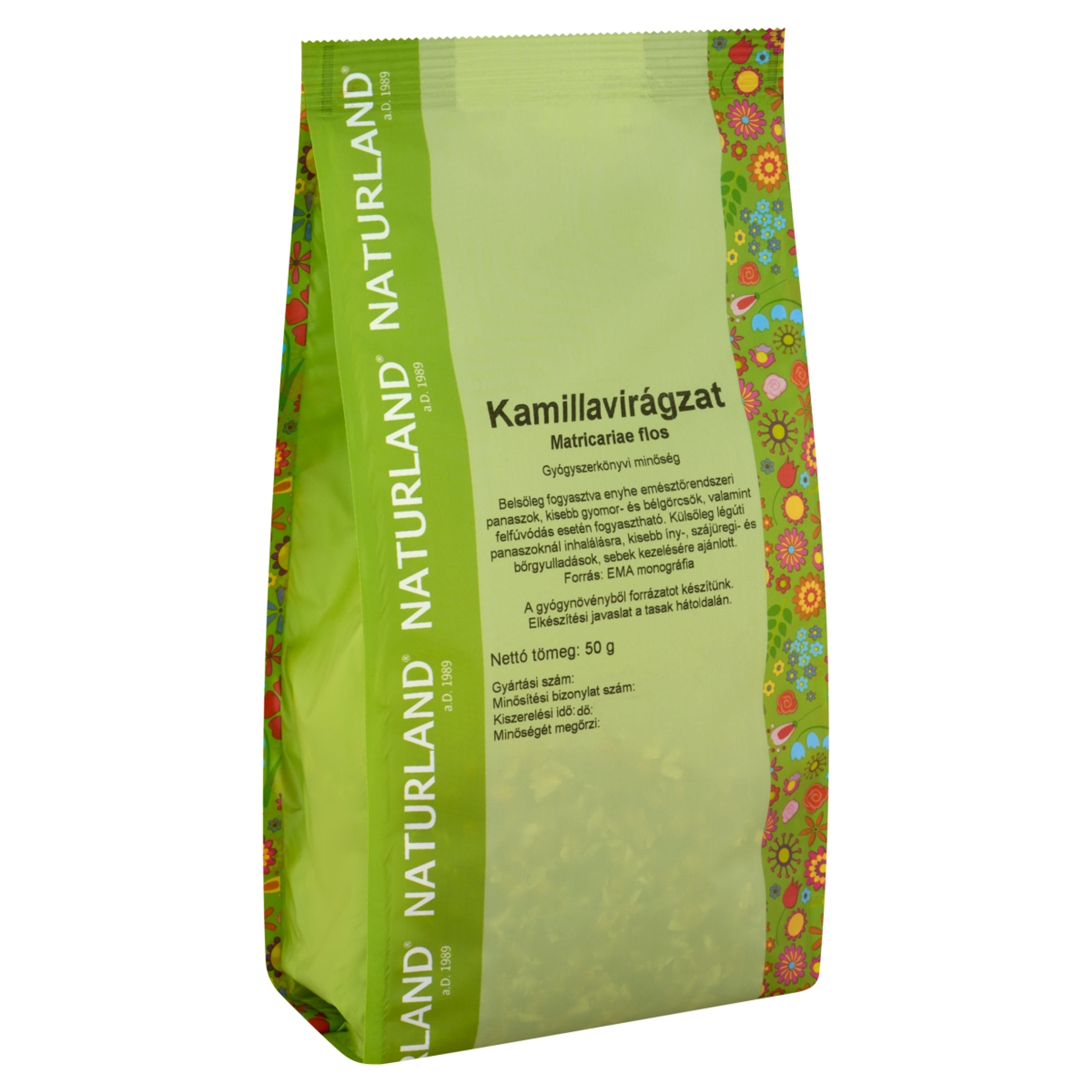 Naturland tasakos Kamillavirágzat tea - 50 g-2