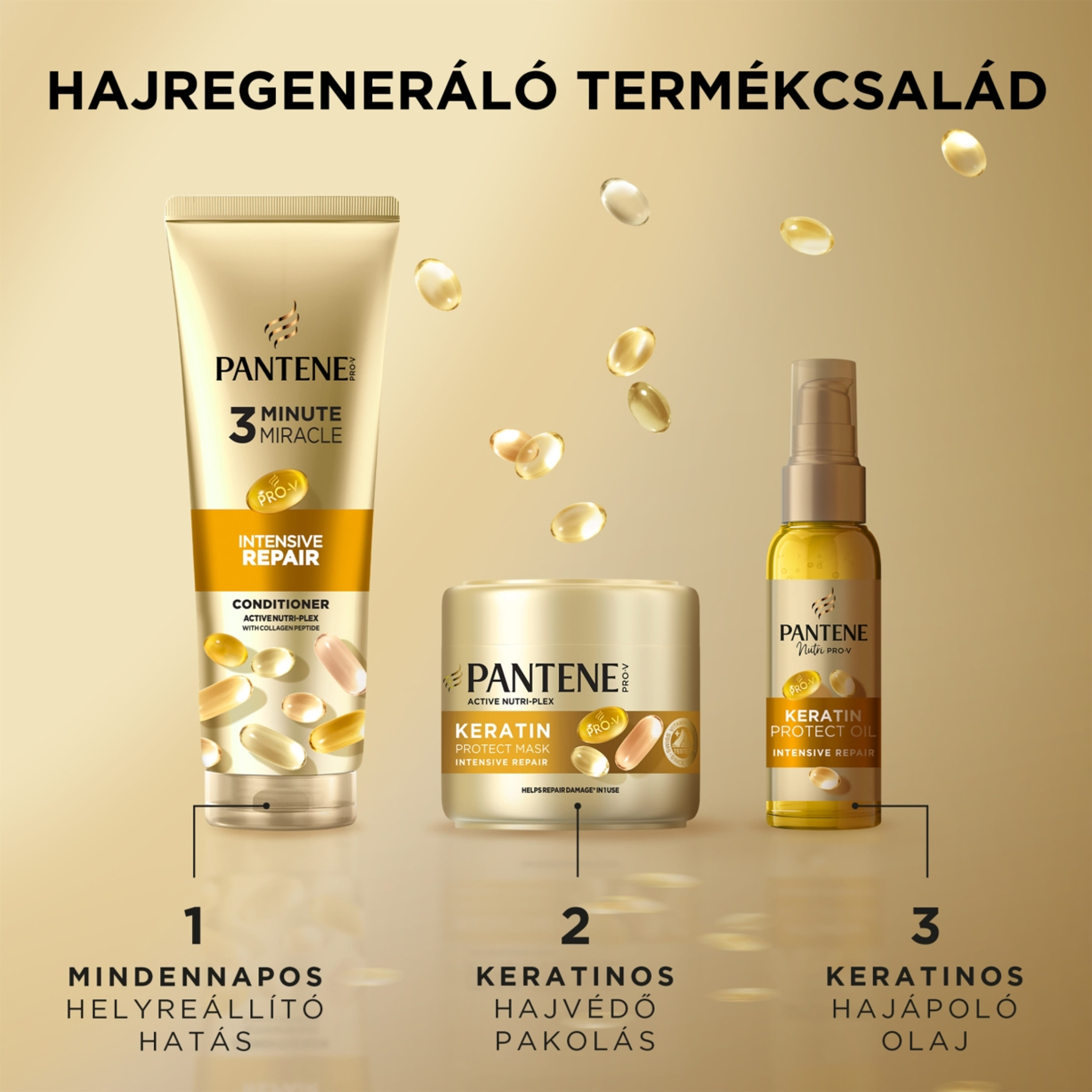 Pantene Pro-V Intensive Repair Keratinregeneráló Olaj E-vitaminnal hajolaj - 100 ml-5
