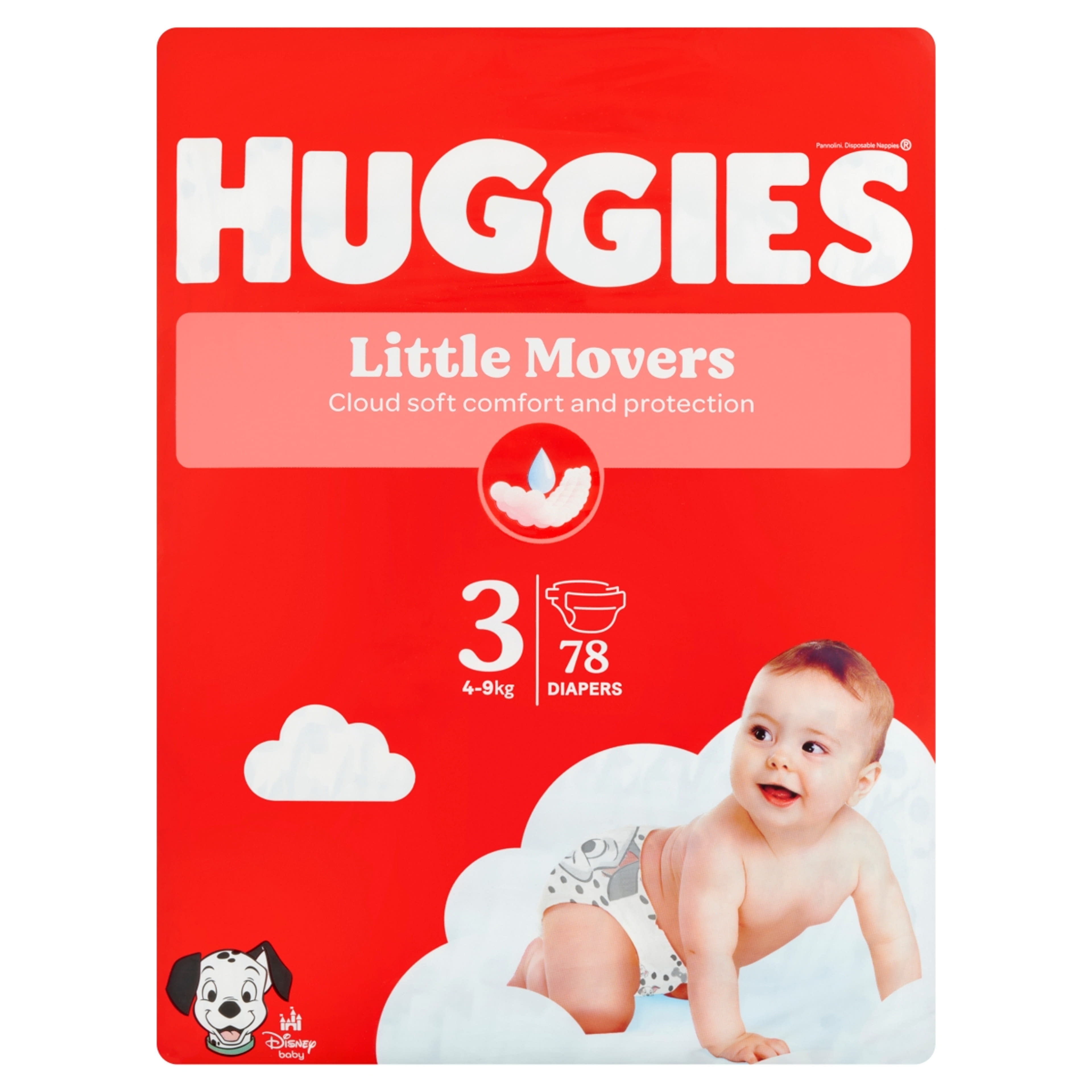 Huggies Little Movers  3 nadrágpelenka 4-9 kg - 78 db.