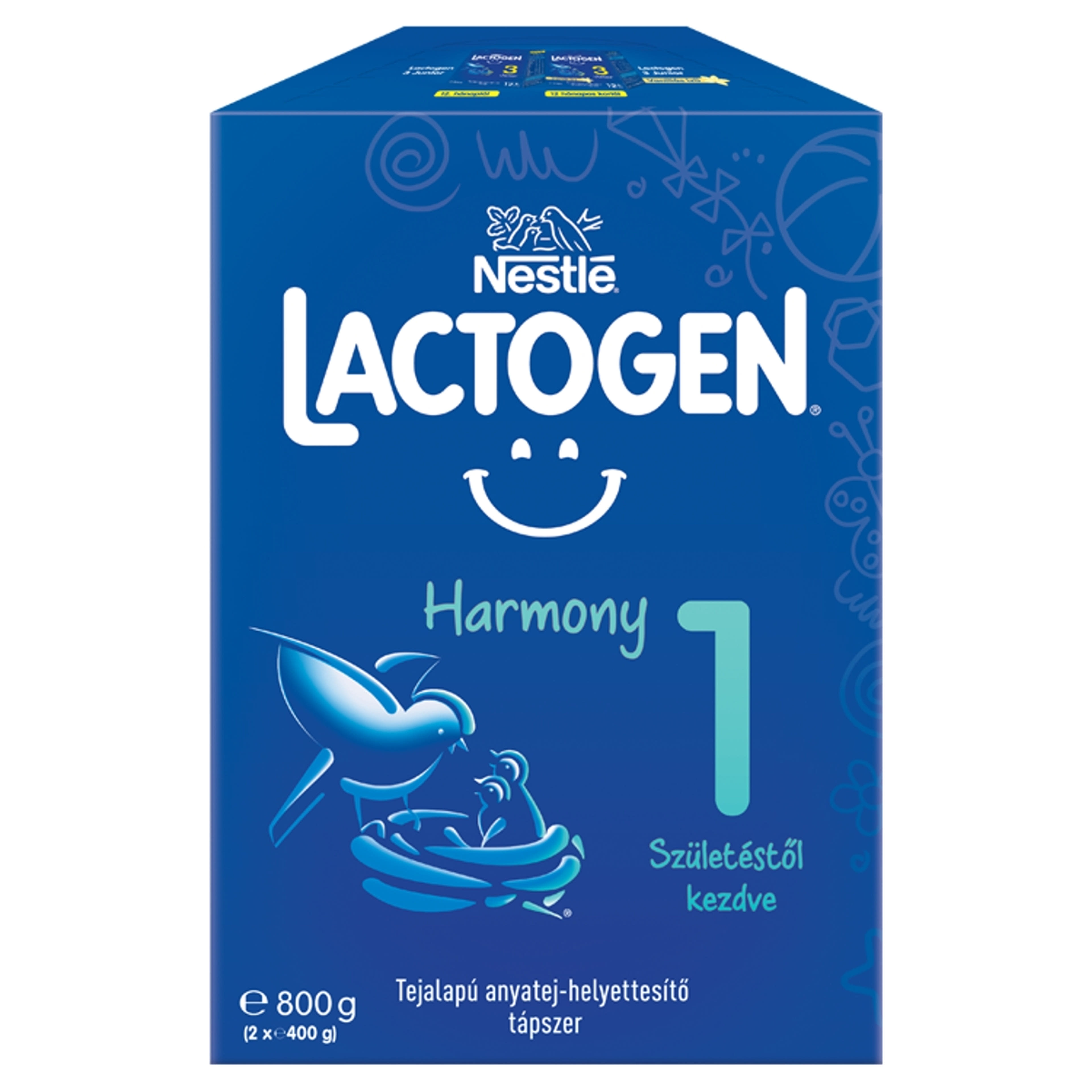 Lactogen Harmony 1 tejalapú anyatej-helyettesítő tápszer születéstől kezdve - 800 g-1