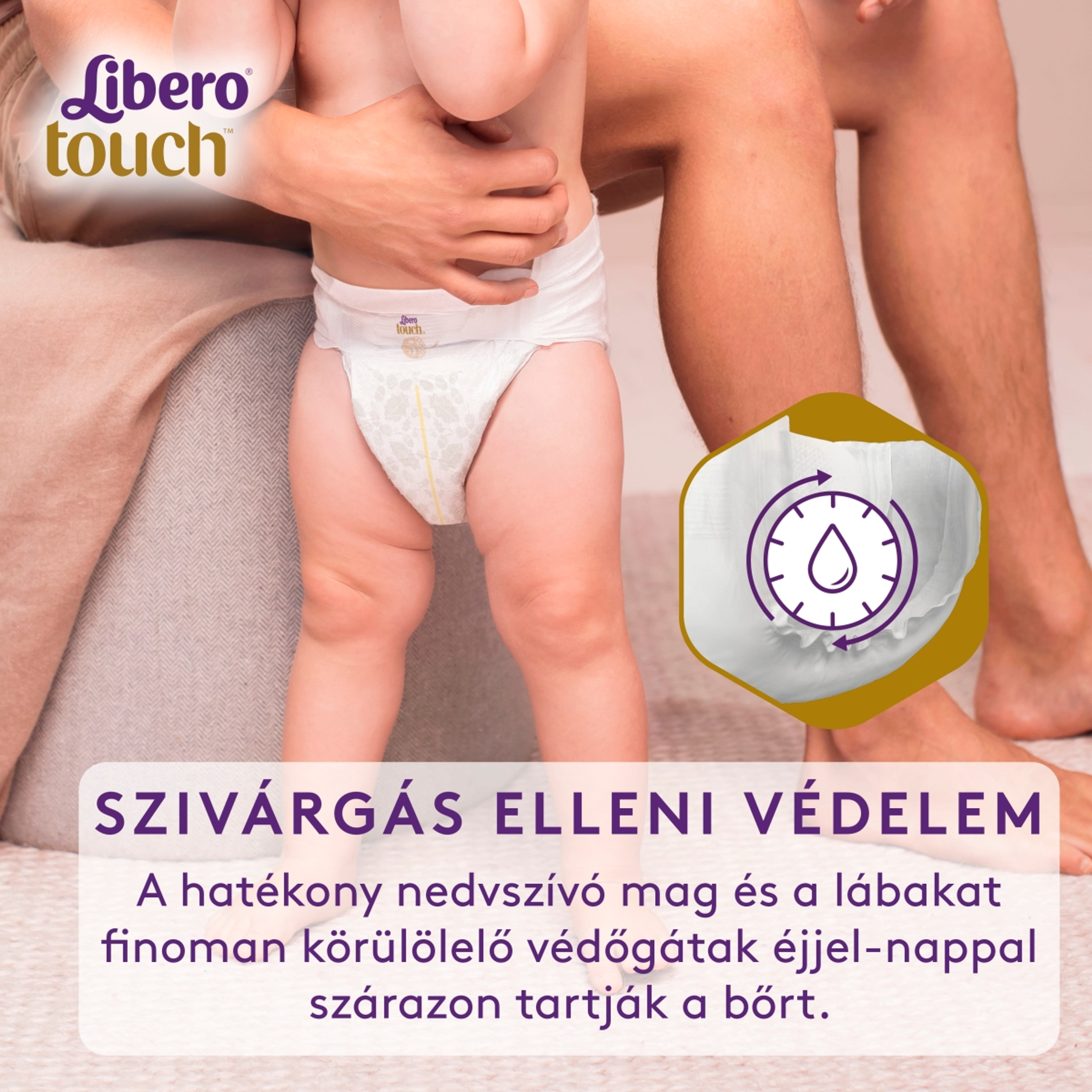 Libero Touch nadrágpelenka méret:2 3-6 kg - 186 db-6